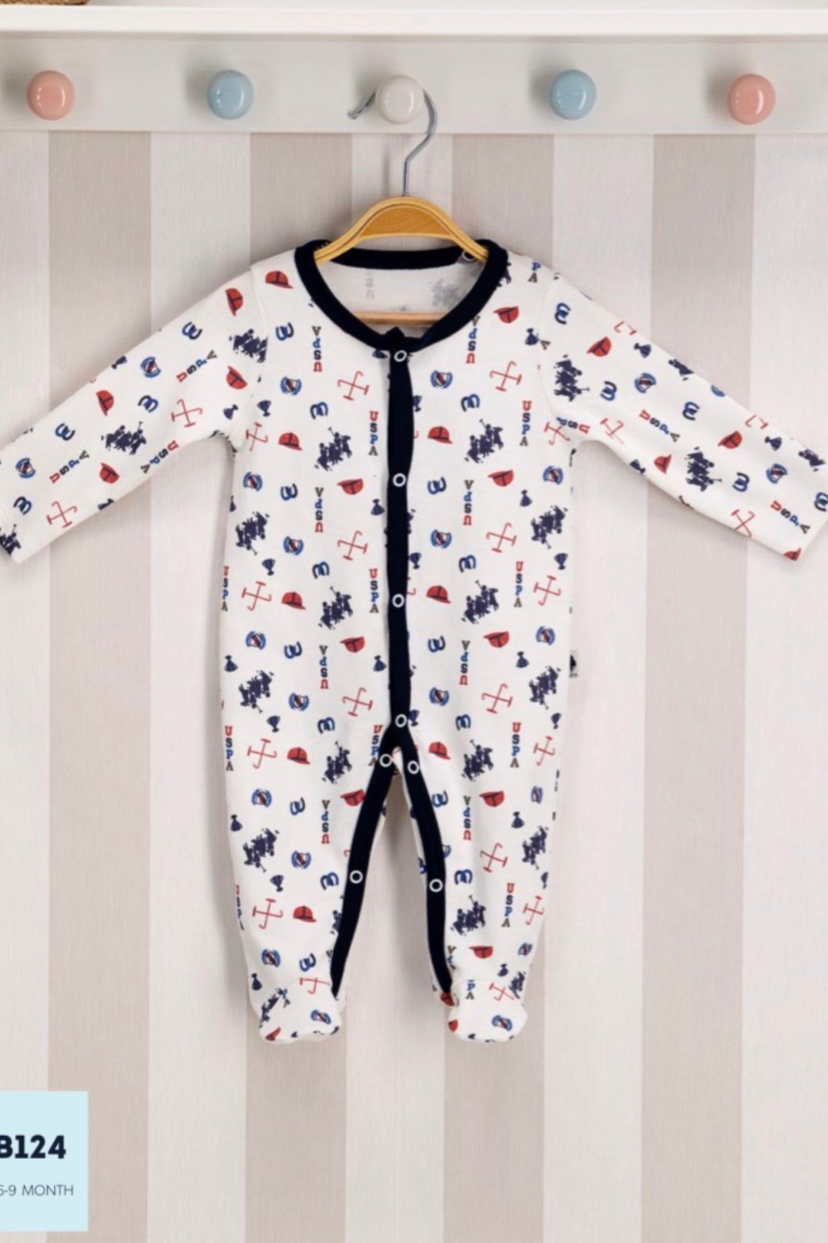 Us Polo ASSN Lisanslı Erkek Bebek Tulum Hause Kids