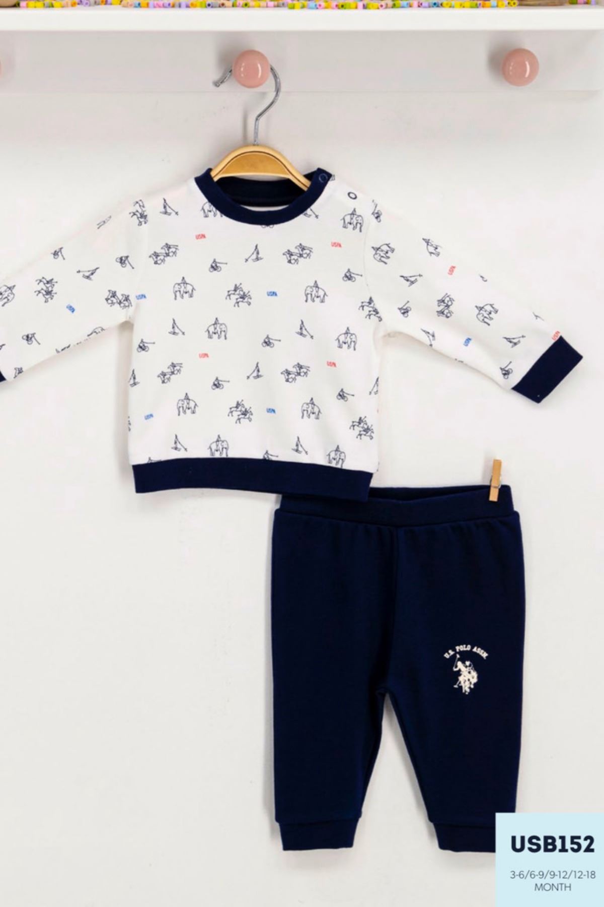 Us Polo Assn Lisansli Erkek Bebek Takim Hause Kids