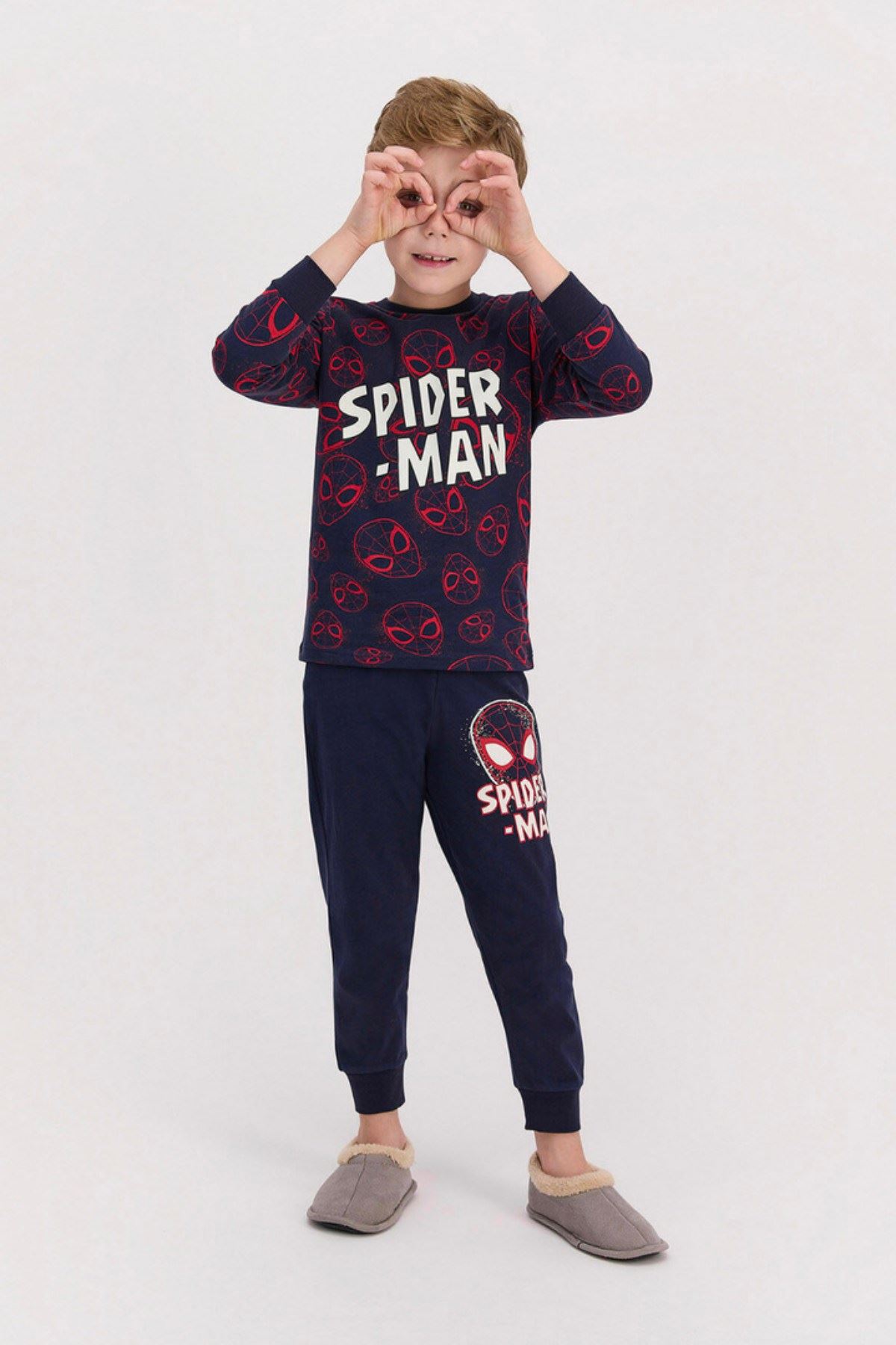 3-9 Yaş Lisanslı Spider Man  Erkek Çocuk Takım- Laci