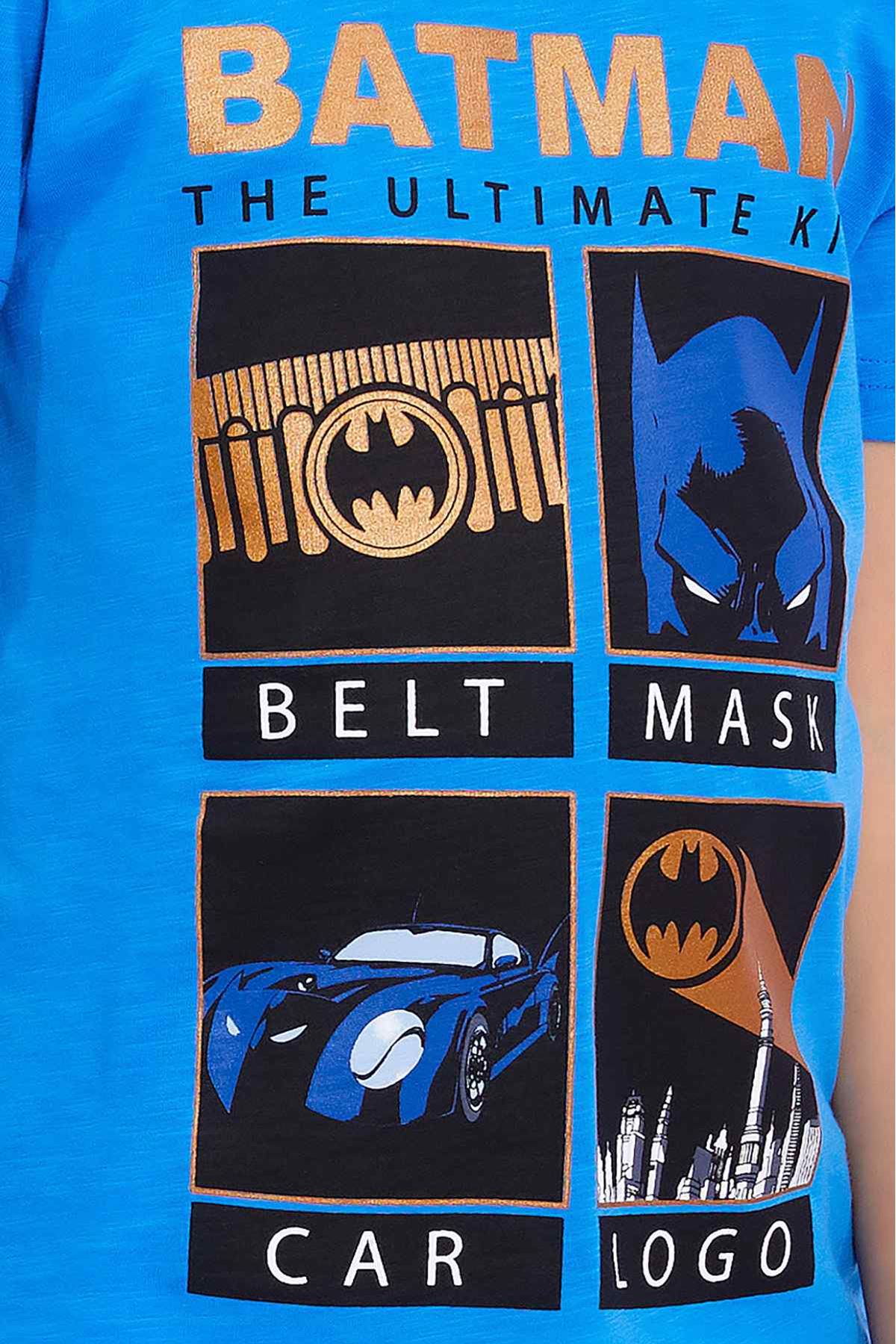 3-9 Yaş Batman Kapri Takım - Mavi