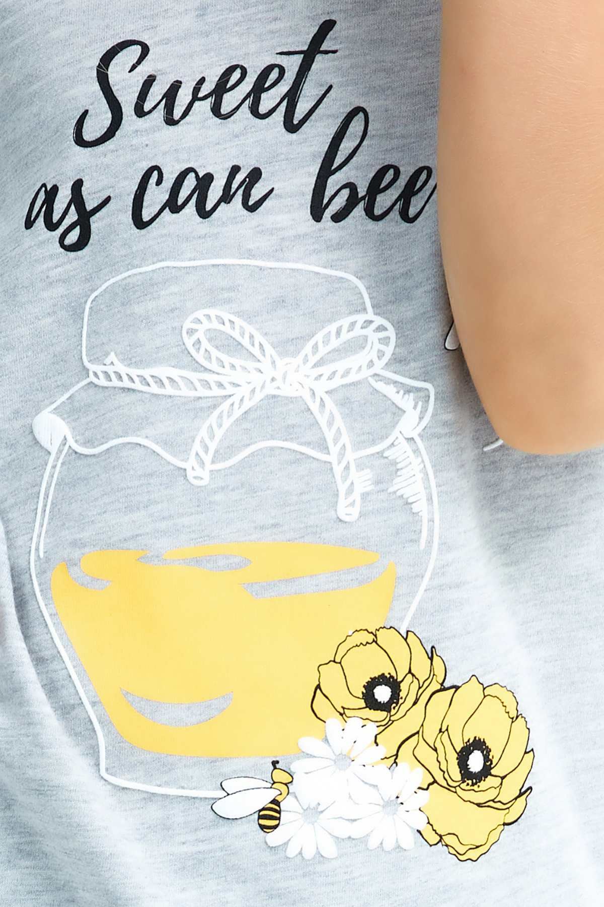 2-15 Yaş Bee Sweet Can Kız Çocuk Takım - Gri
