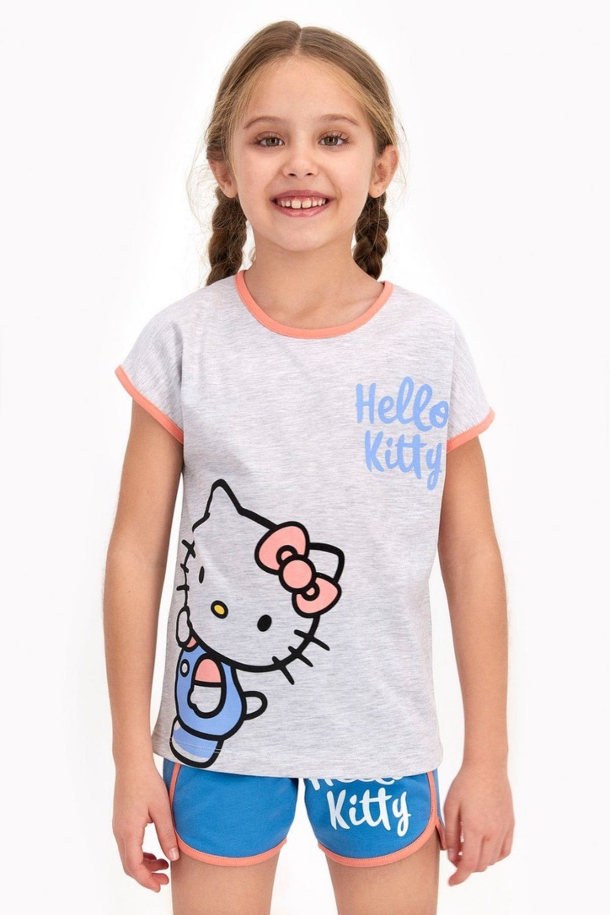3-15 Yaş Lisanslı Hello Kitty Kız Çocuk Takım
