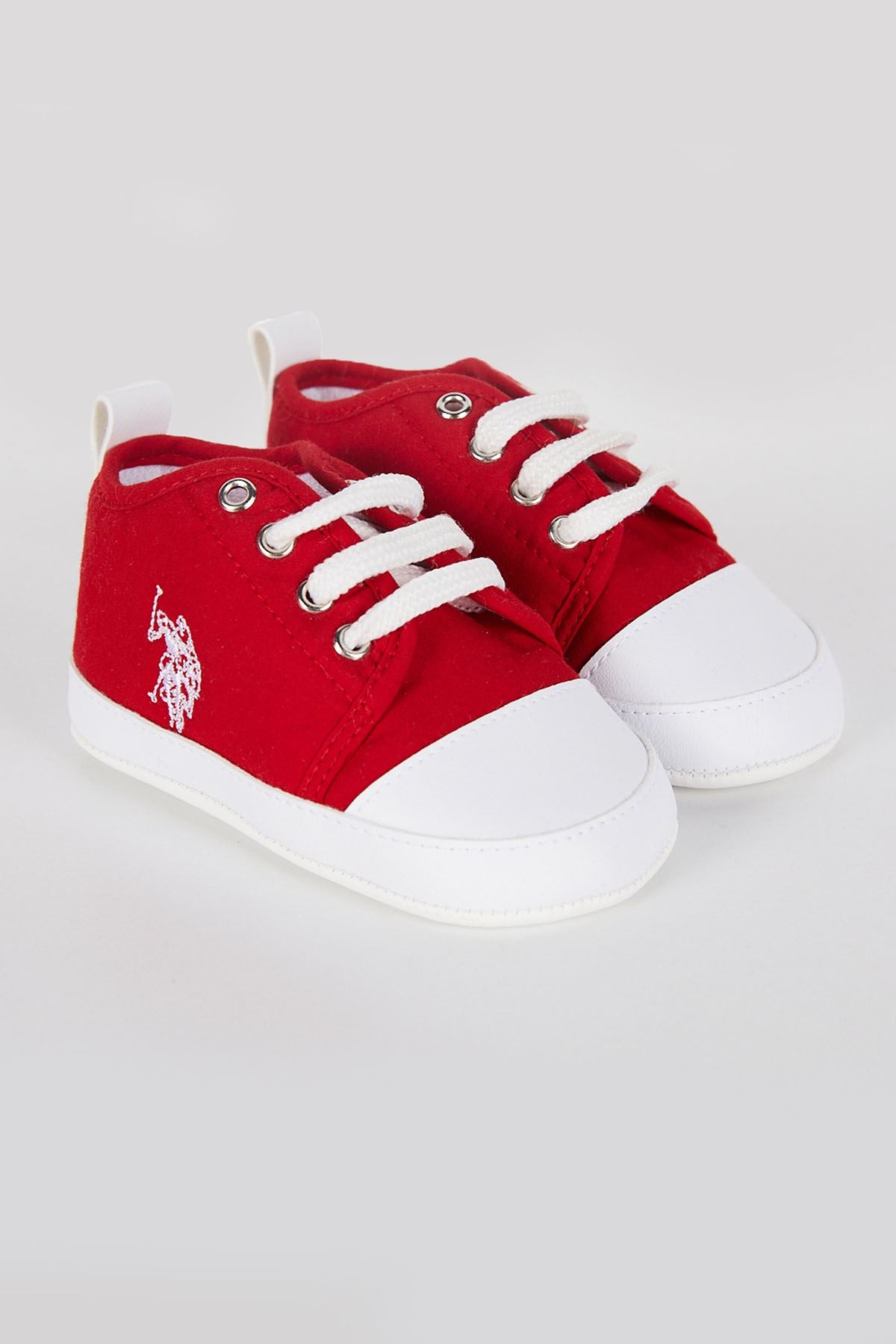 Us Polo Assn Lisanslı Erkek Bebek Ayakkabı - Kırmızı