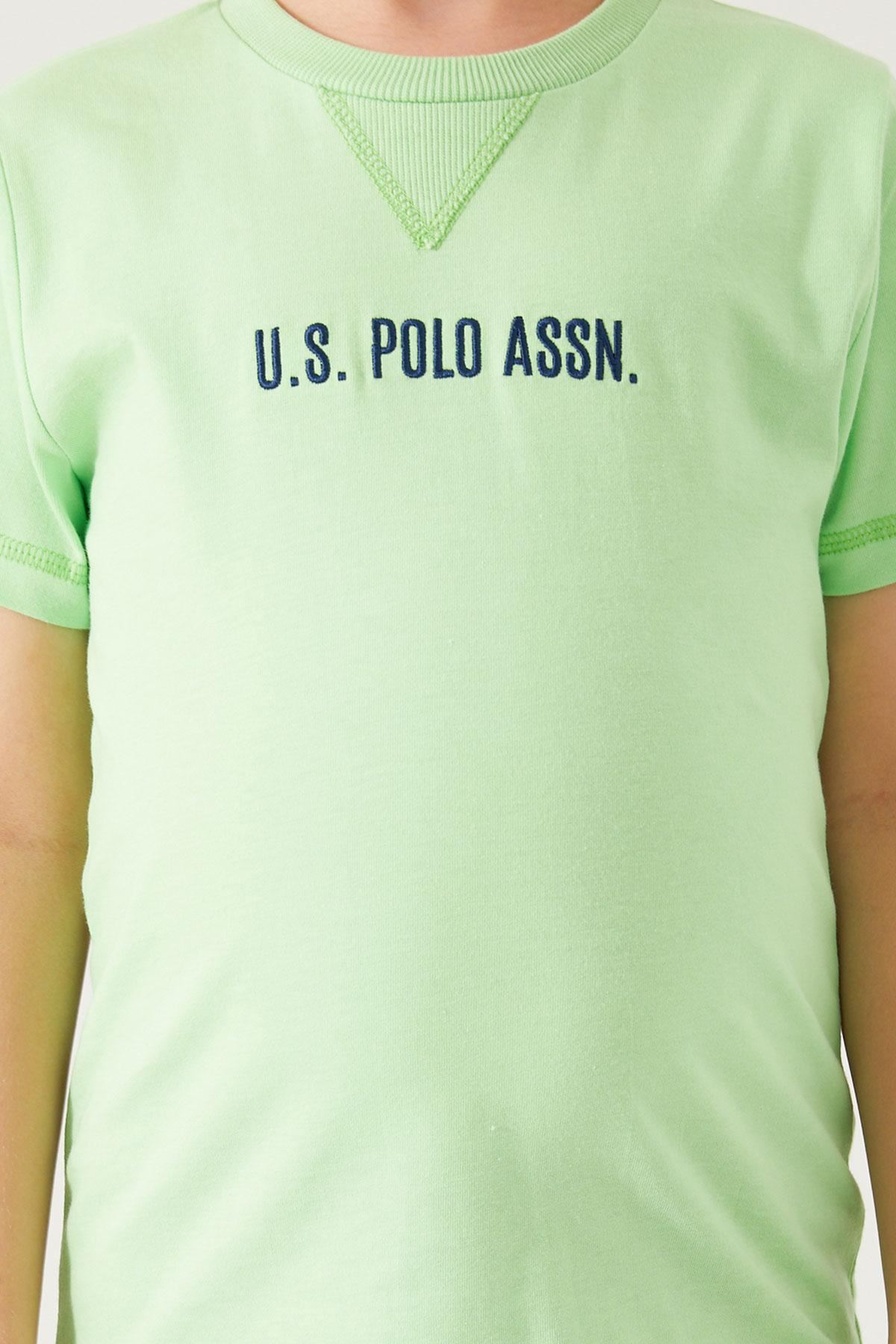 4-15 Yaş Lisanslı Us Polo ASSN Erkek Çocuk Takım -Yeşil