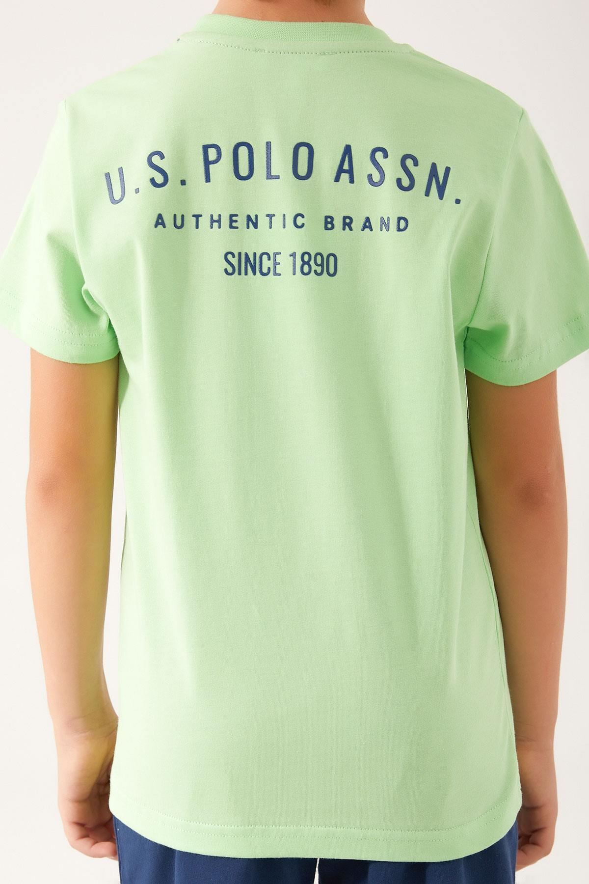 4-15 Yaş Lisanslı Us Polo ASSN Erkek Çocuk Takım -Yeşil