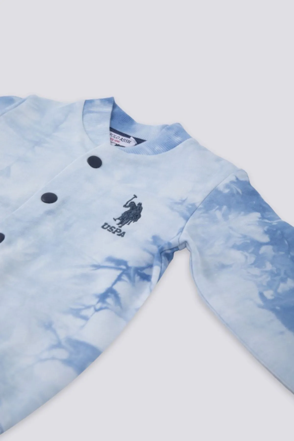 6 Aylık - 4 Yaş Lisanslı Us Polo Assn Erkek Bebek Hırka -Mavi