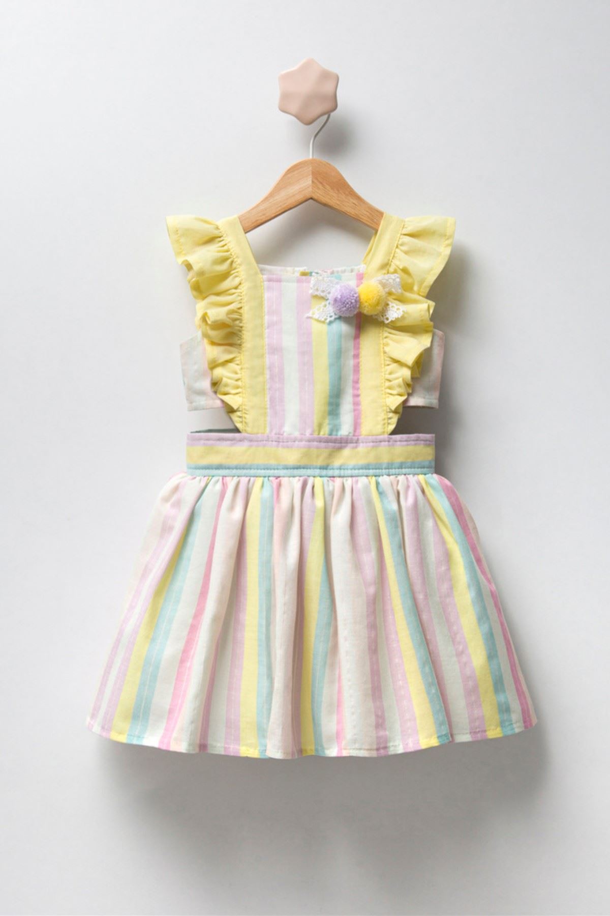 2-5 Yaş Natalia Kız Çocuk Elbise -Sarı