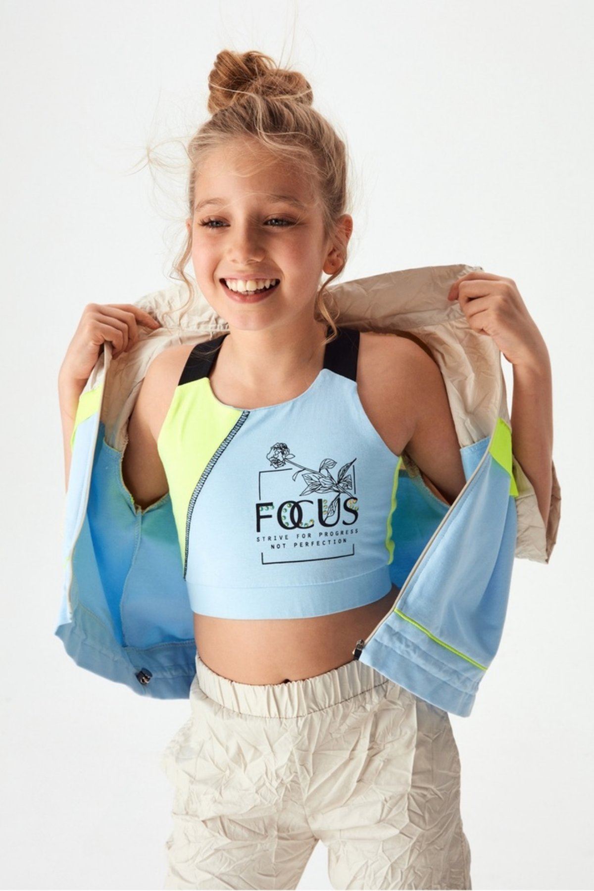 8-14 Yaş Fashion Focus Kız Çocuk Pantolon -Vizon