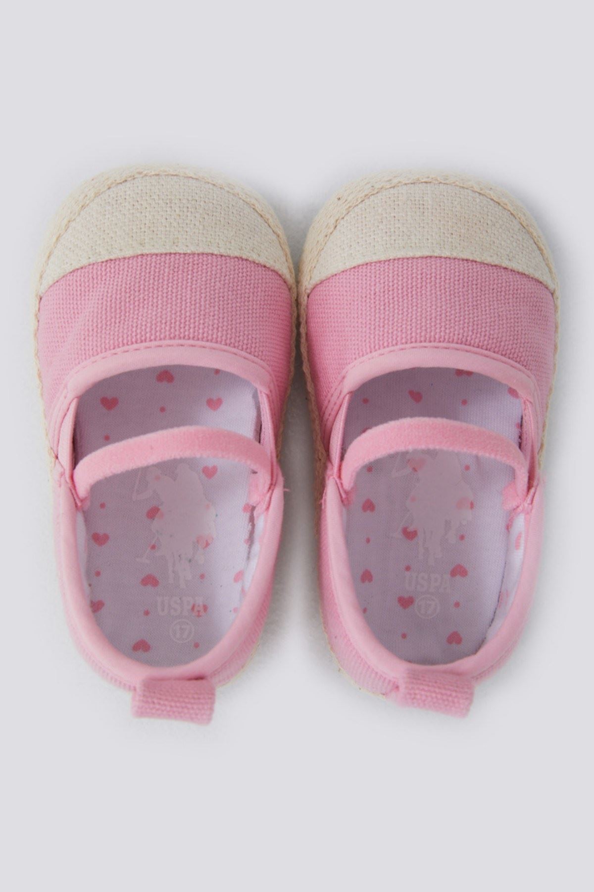 Soft Texture Lisanslı Us Polo Assn Kız Bebek Ayakkabı -Pembe