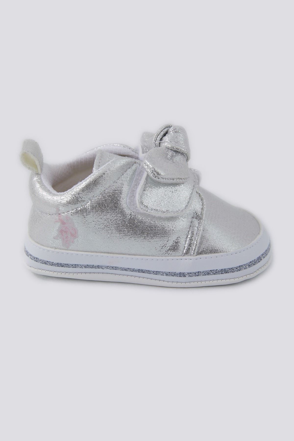 Soft Texture Lisanslı Us Polo Assn Kız Bebek Ayakkabı -Gümüş
