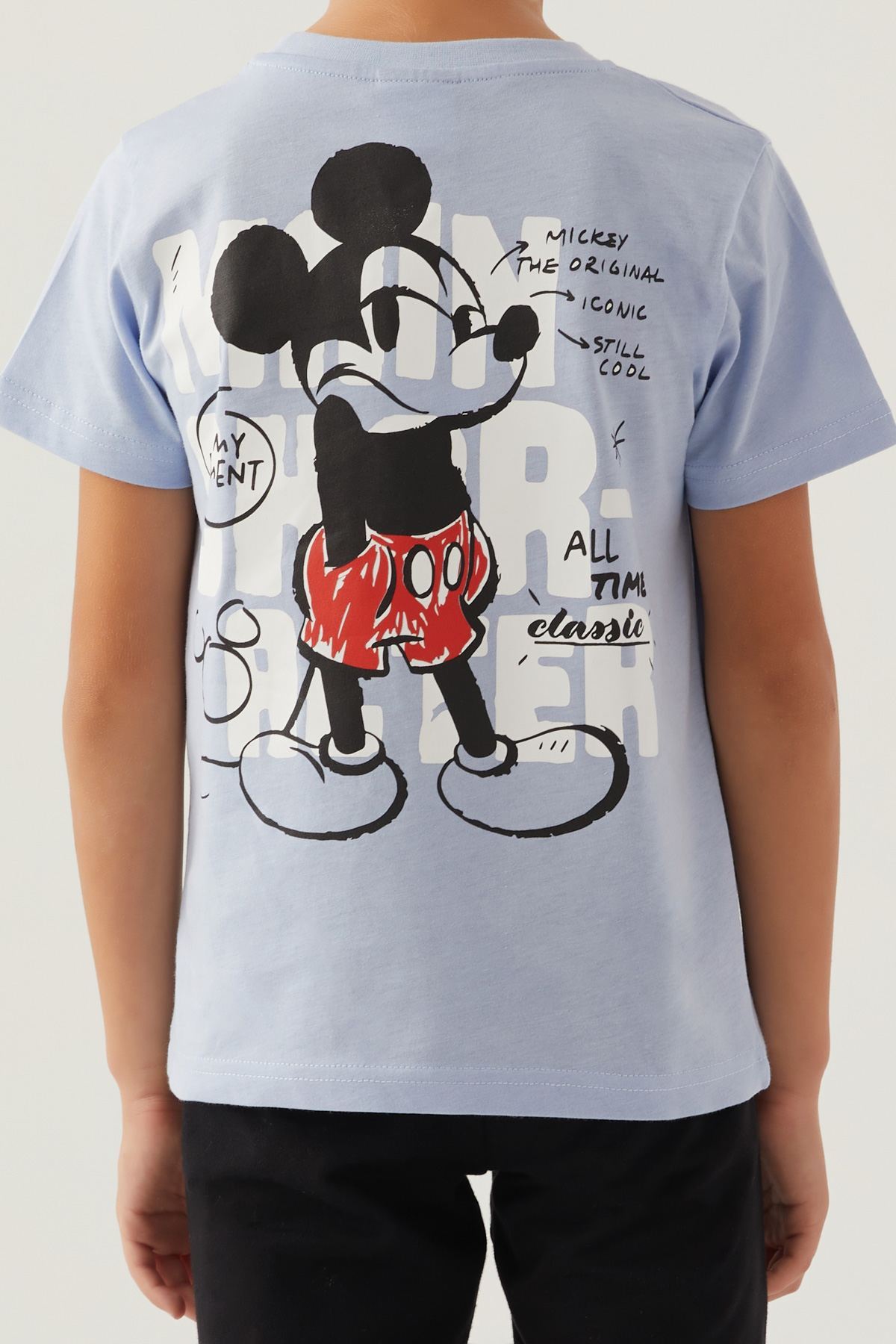 3-9 Yaş Lisanslı Mickey Mouse Erkek Çocuk Takım -Mavi
