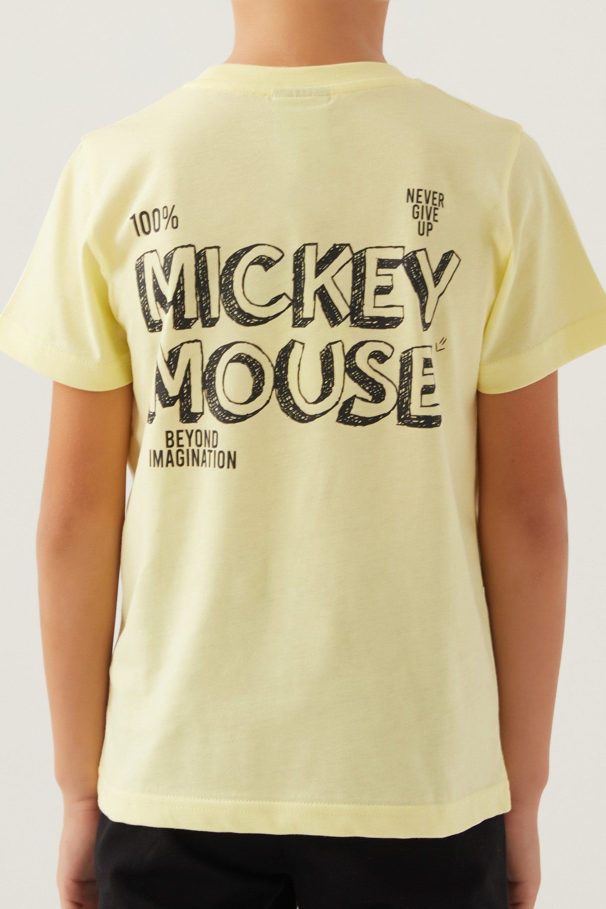 3-9 Yaş Lisanslı Mickey Mouse Erkek Çocuk Takım -Sarı