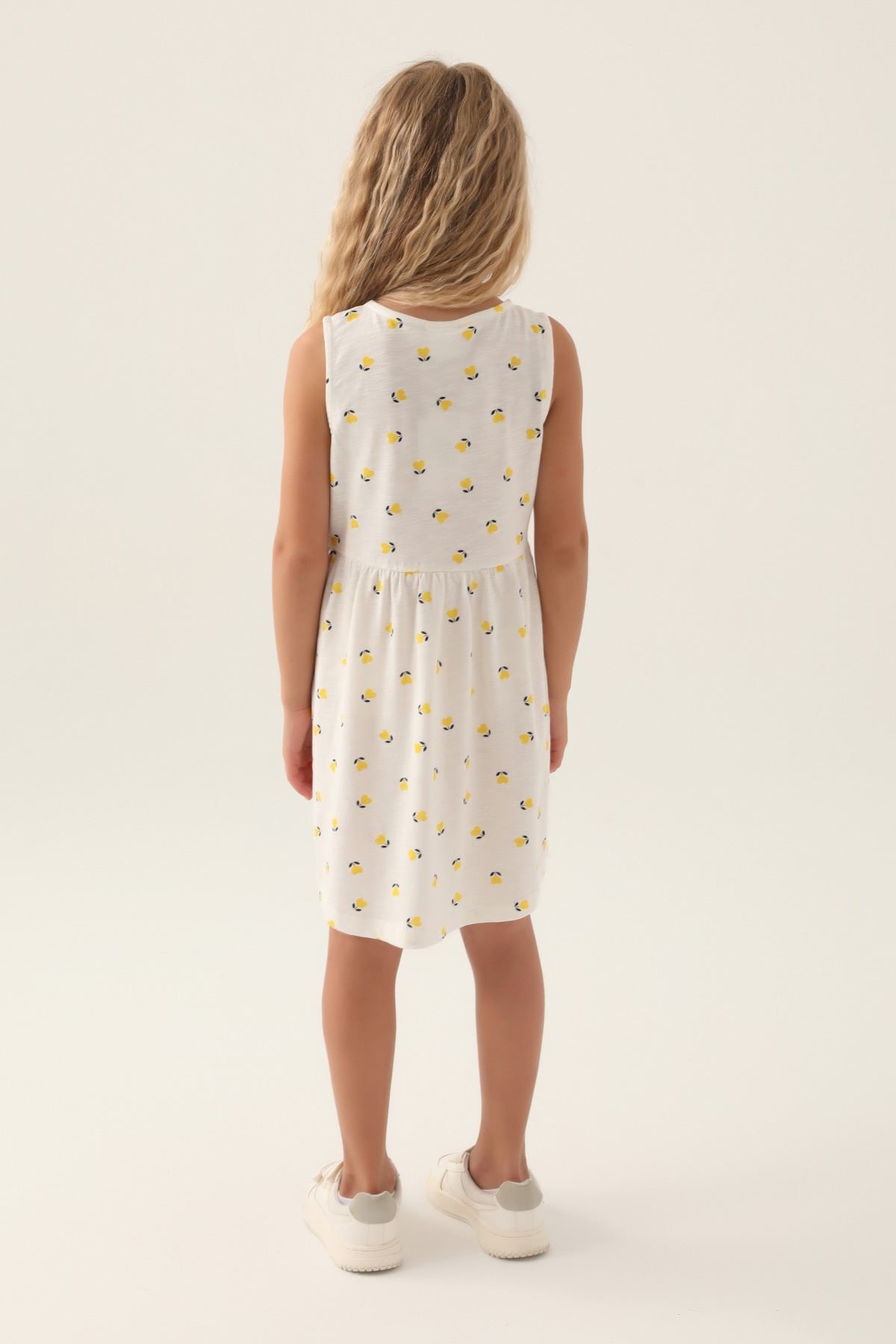 4-15 Yaş Lisanslı Us Polo ASSN Kız Çocuk Elbise -Sarı