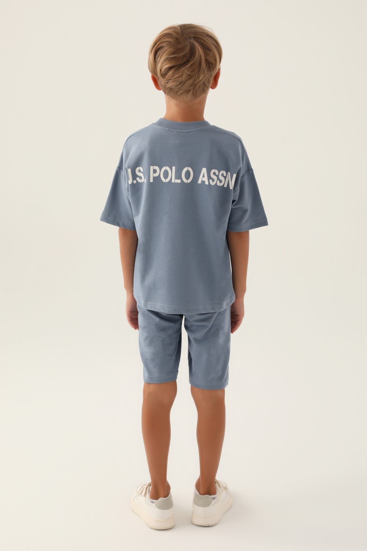 4-15 Yaş Lisanslı Us Polo ASSN Erkek Çocuk Takım -Gece Mavisi