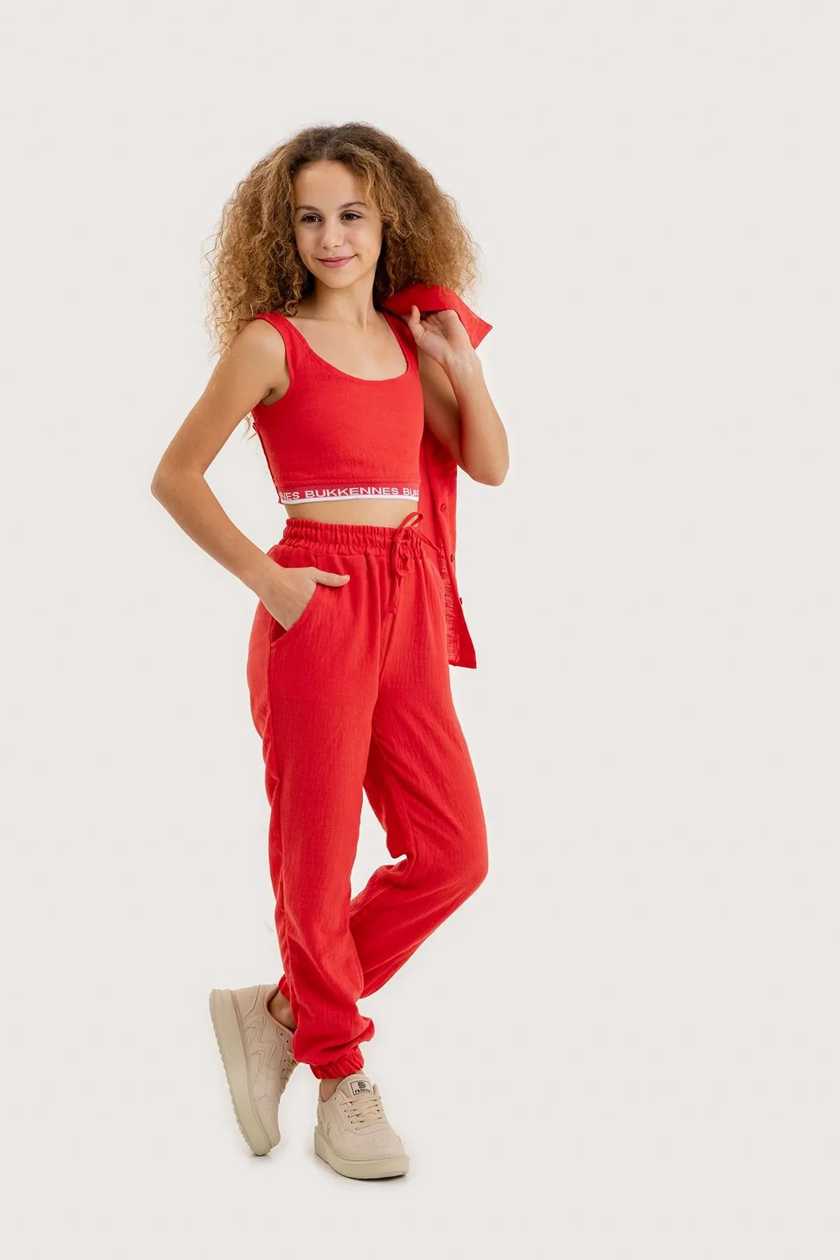 9-15 Yaş Miami Fashion Kız Çocuk Takım -Oranj-