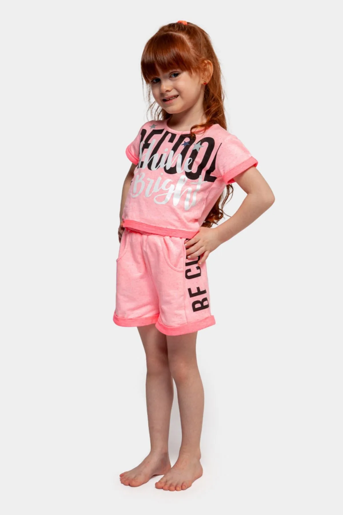 4-7 Yaş Be Cool Kız Çocuk Takım -Pembe