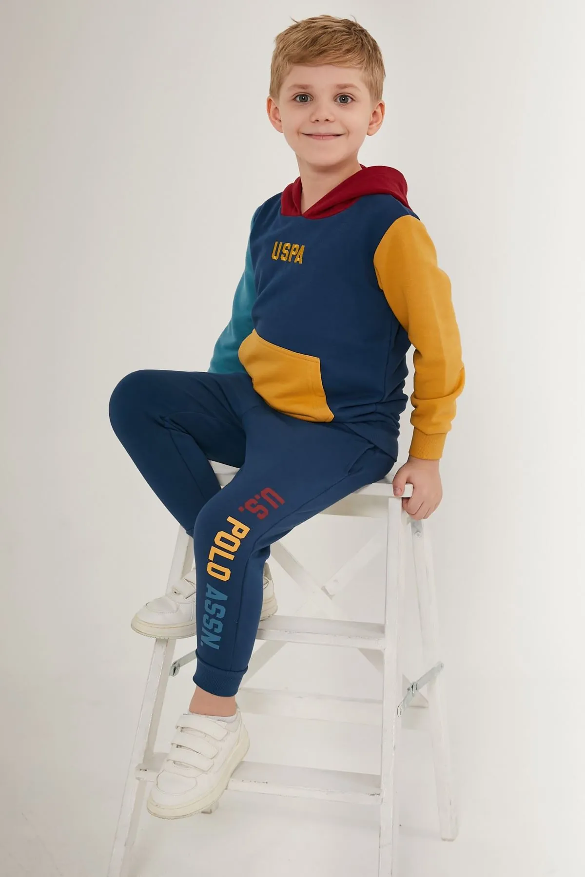 4-15 Yaş Lisanslı Us Polo ASSN Erkek Çocuk Pantolon -Lacivert 