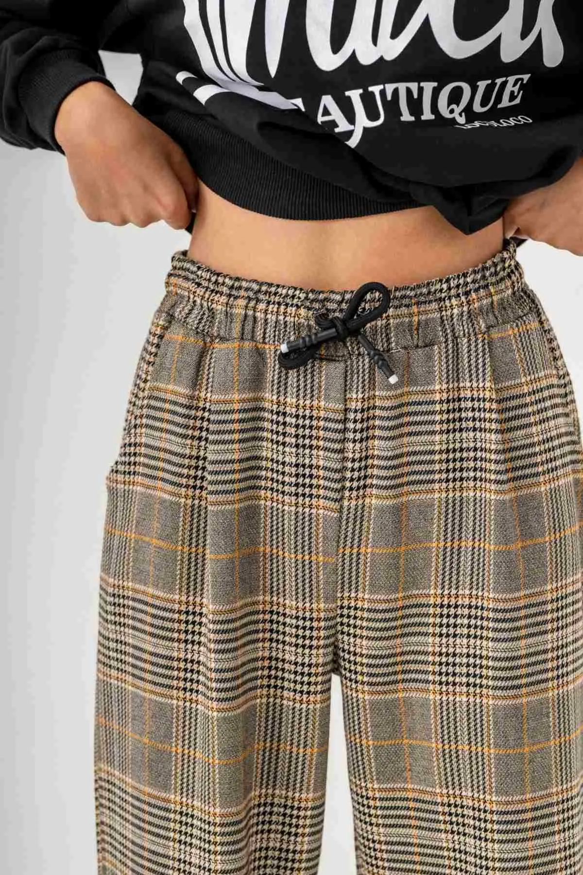 10-15 Yaş Limited Cool Design Kız Çocuk Eşofman Takım -Siyah-