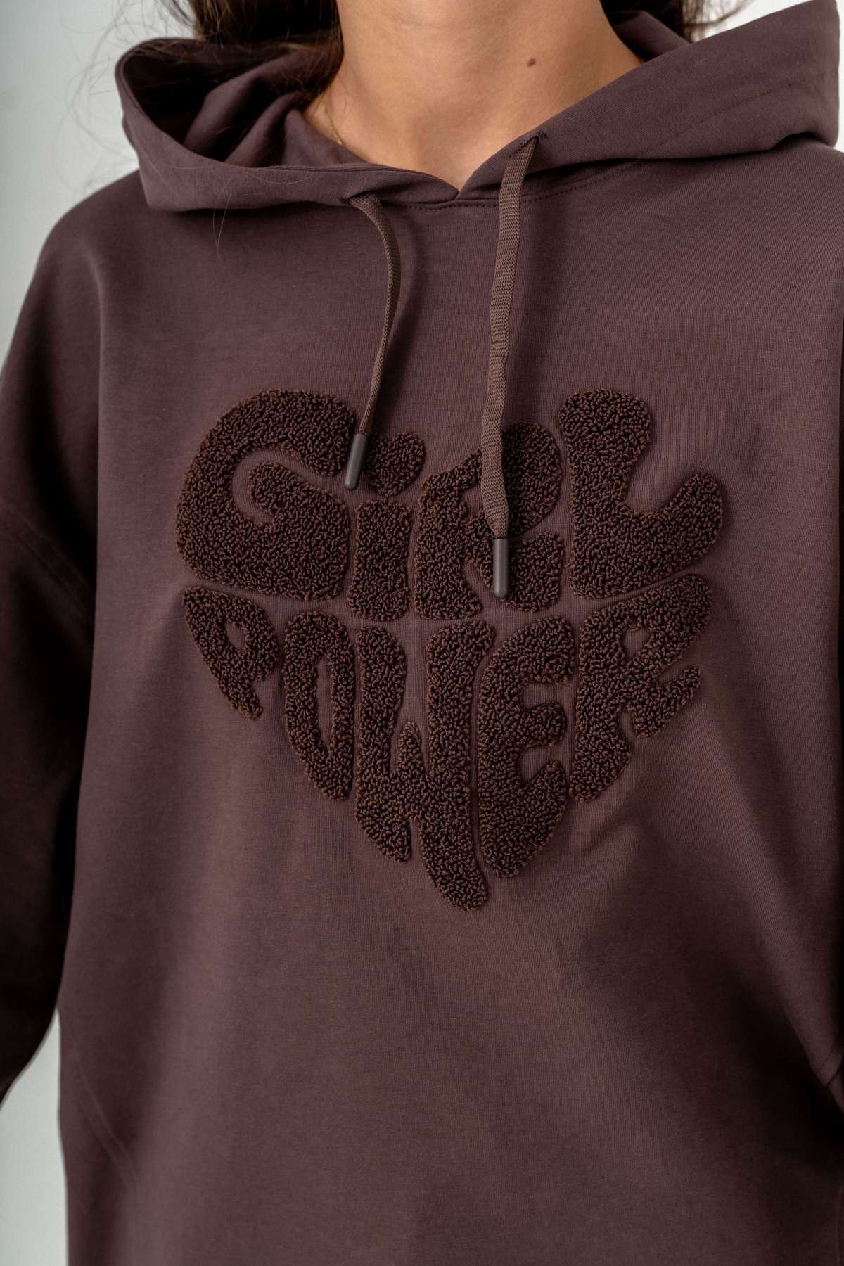 8-14 Yaş Mussness Carco Kız Çocuk Eşofman Takım -Cappuccino-