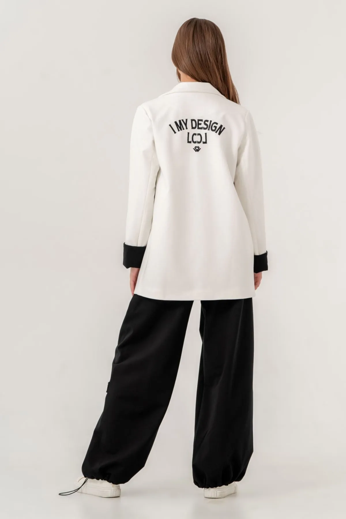 9-15 Yaş Royal Premium  Kız Çocuk Takım -Ekru/Siyah-