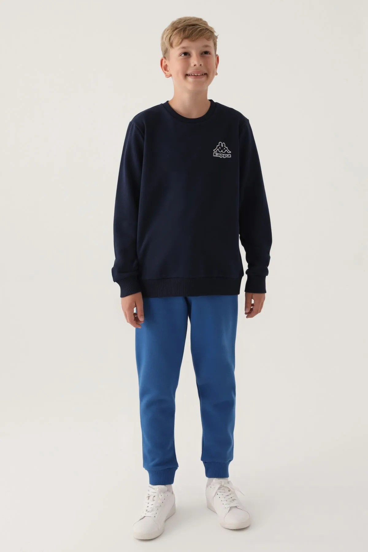 7-16 Yaş KAPPA Erkek Çocuk Sweat -Lacivert-