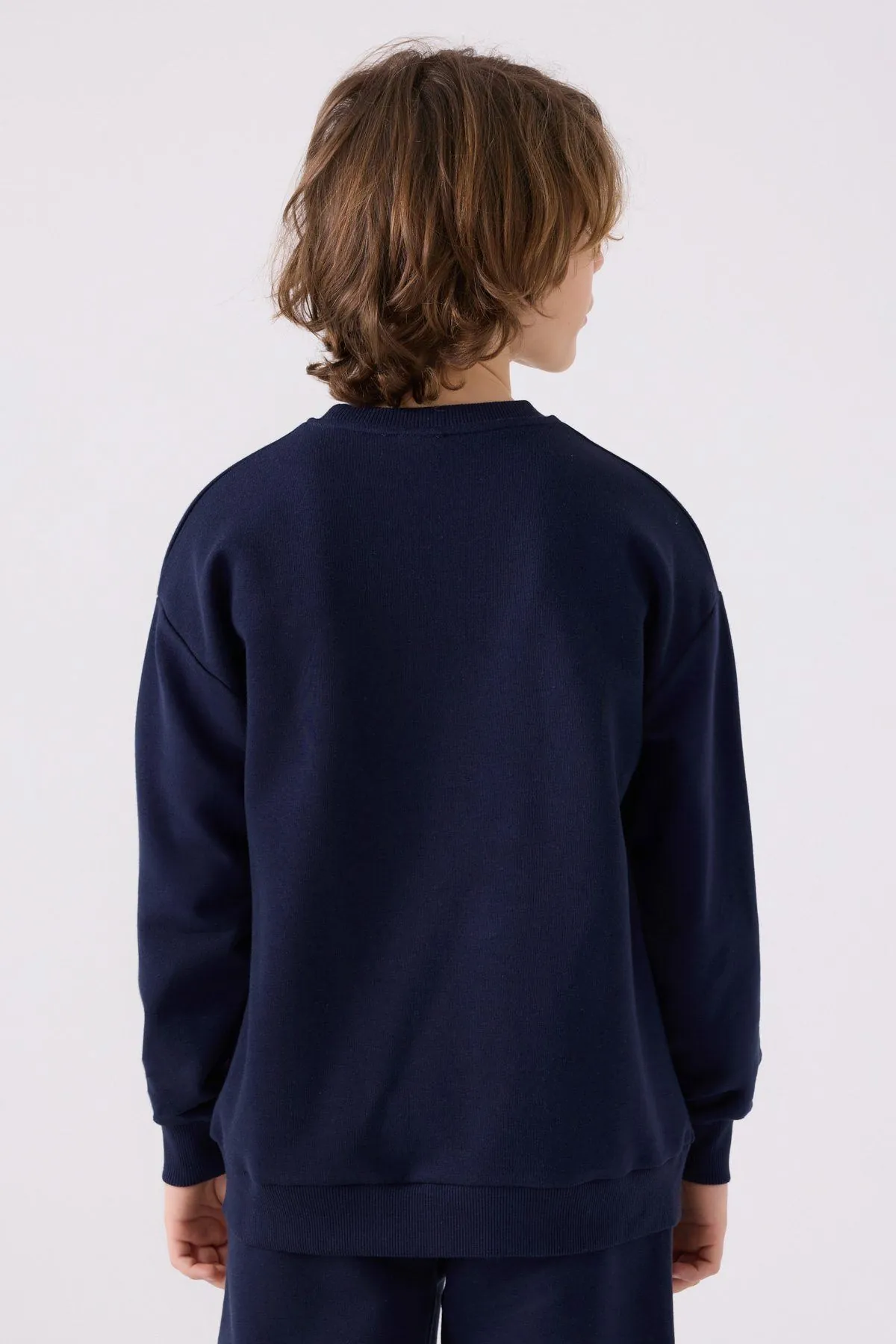 5-16 Yaş KAPPA Erkek Çocuk Sweat -Lacivert-