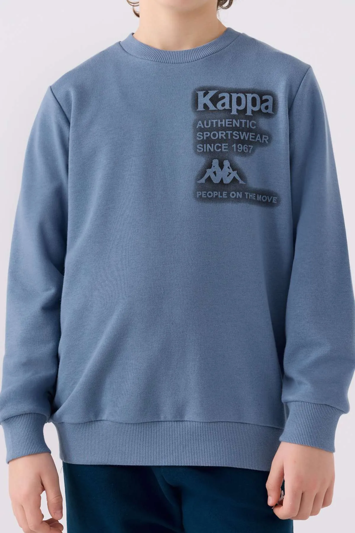 5-16 Yaş KAPPA Erkek Çocuk Sweat -Cobalt Mavisi-