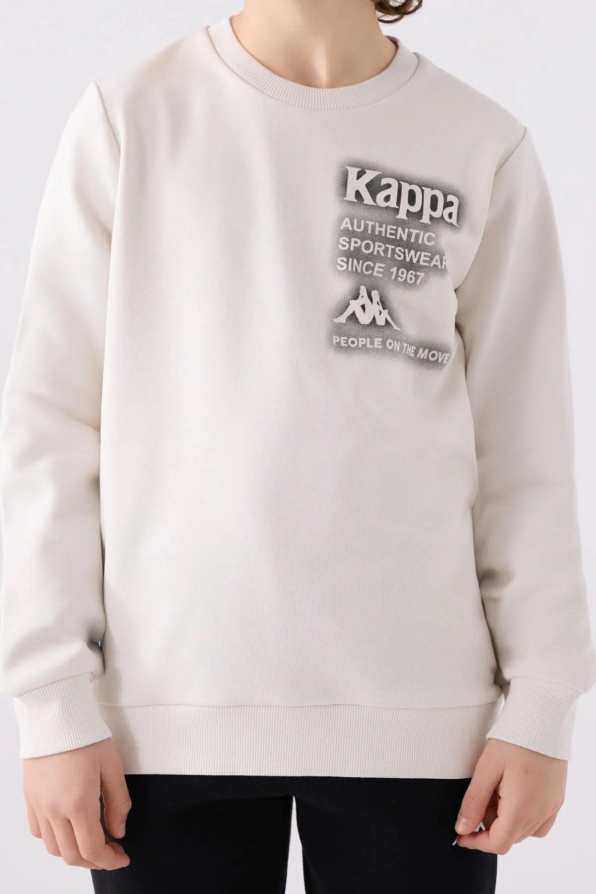 5-16 Yaş KAPPA Erkek Çocuk Sweat -Taş-