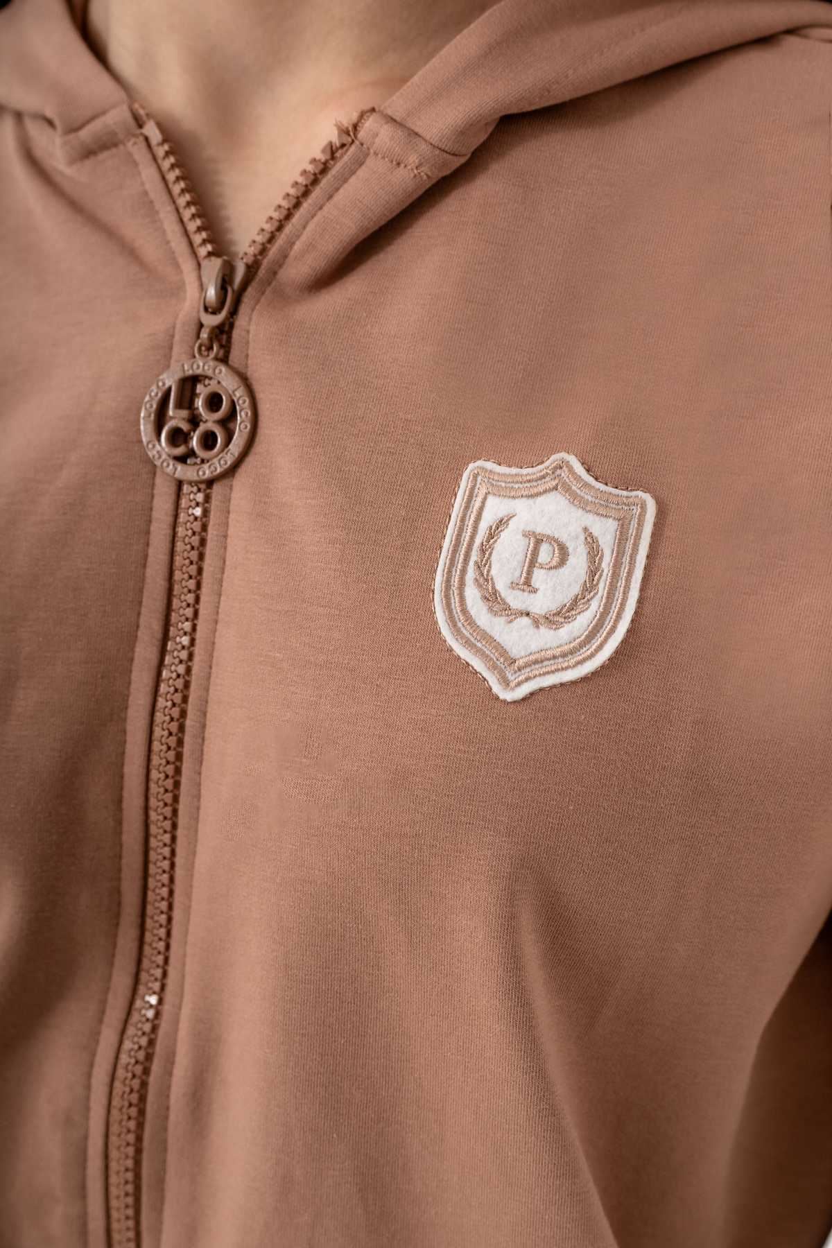 9-15 Yaş Plihpe De Paris Kız Çocuk Hırkalı Takım -Caramel-