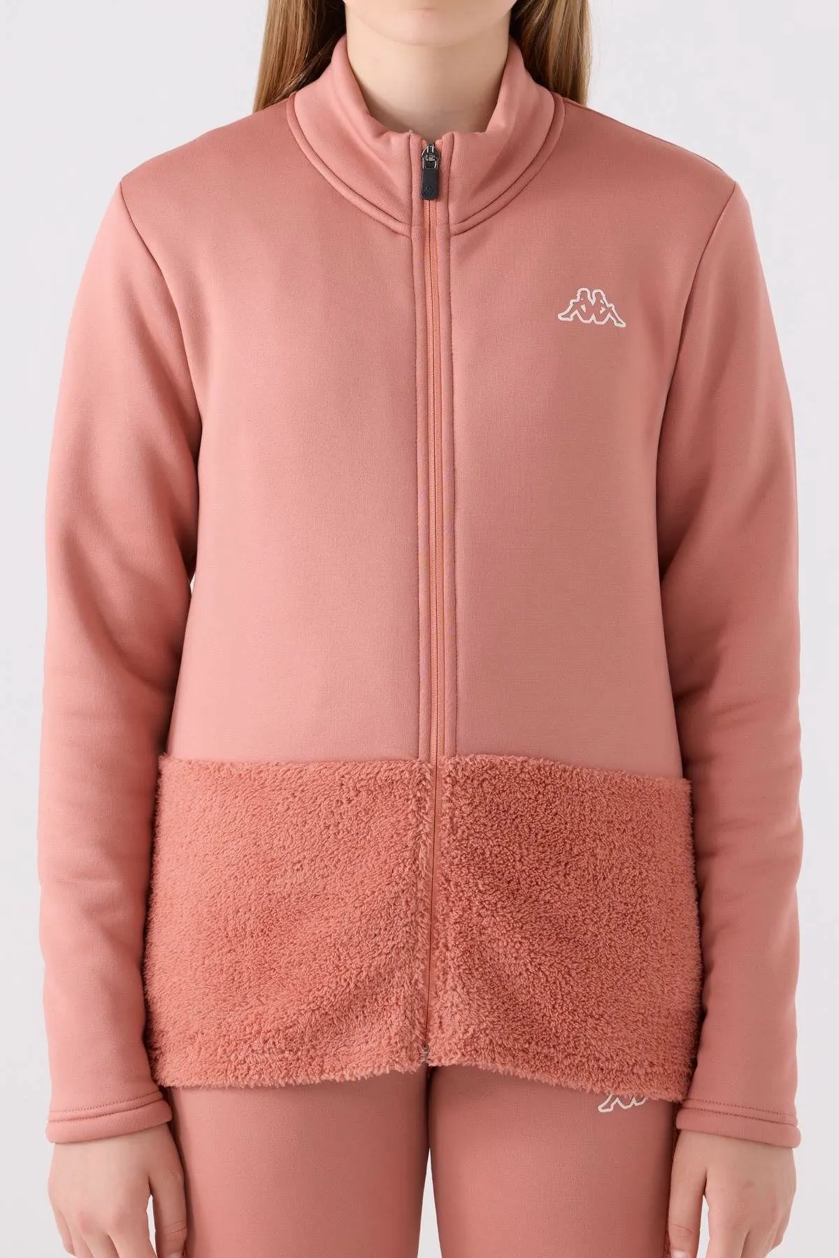 5-16 Yaş KAPPA Kız Çocuk Fullzip Hırka Ceket- Retro Pembe-