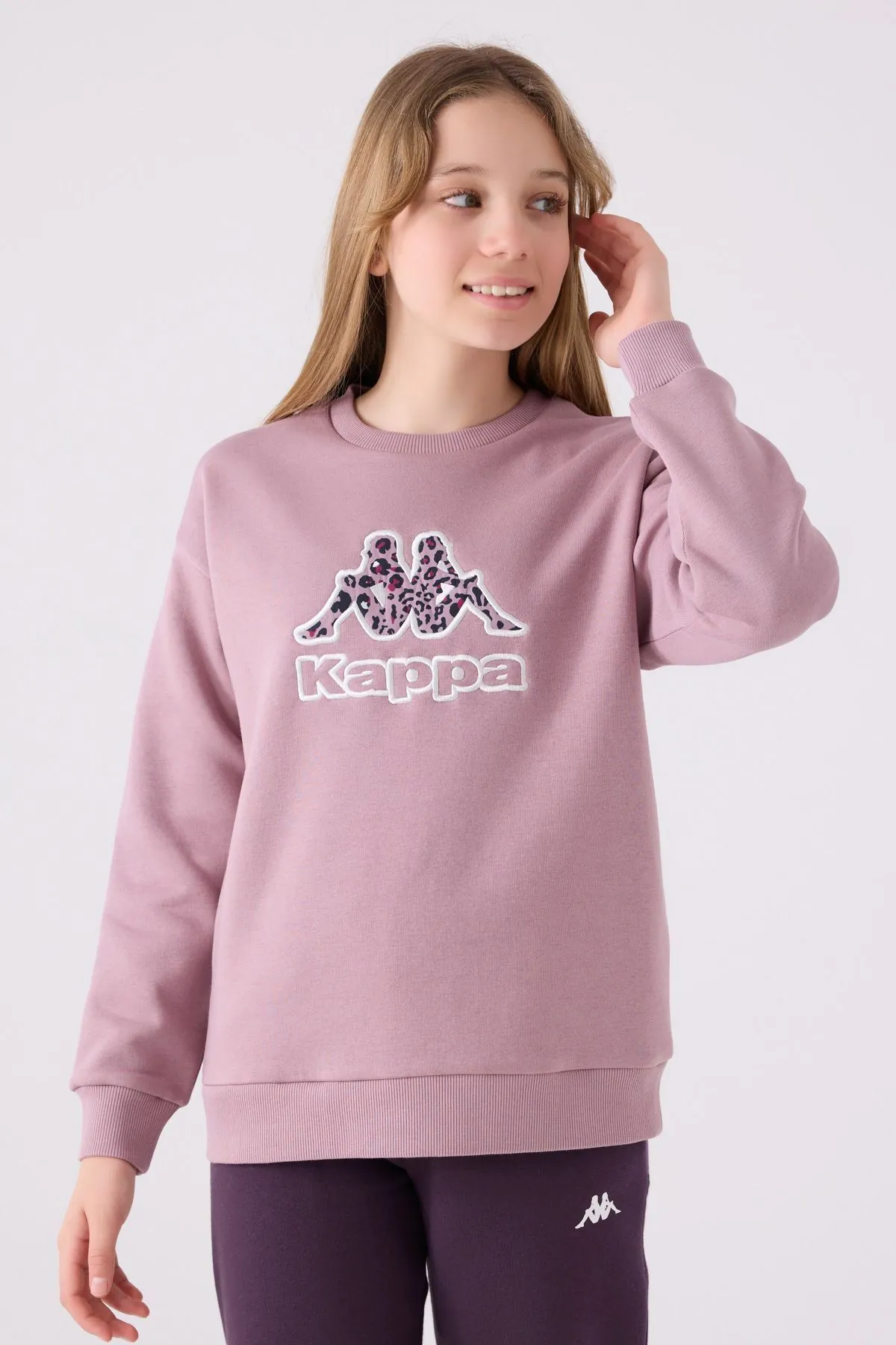 5-16 Yaş KAPPA Kız Çocuk Sweat -Leylak-