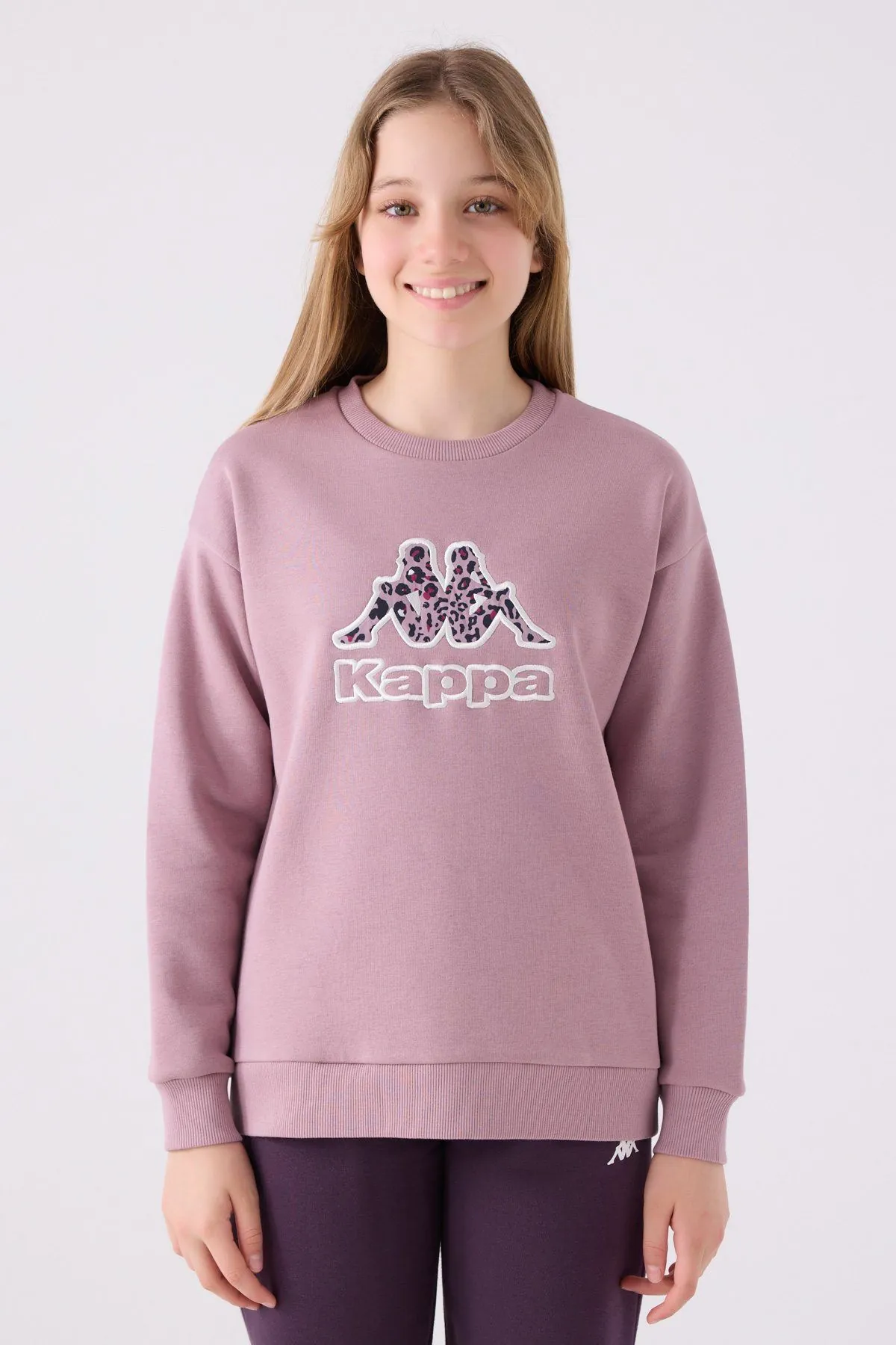 5-16 Yaş KAPPA Kız Çocuk Sweat -Leylak-