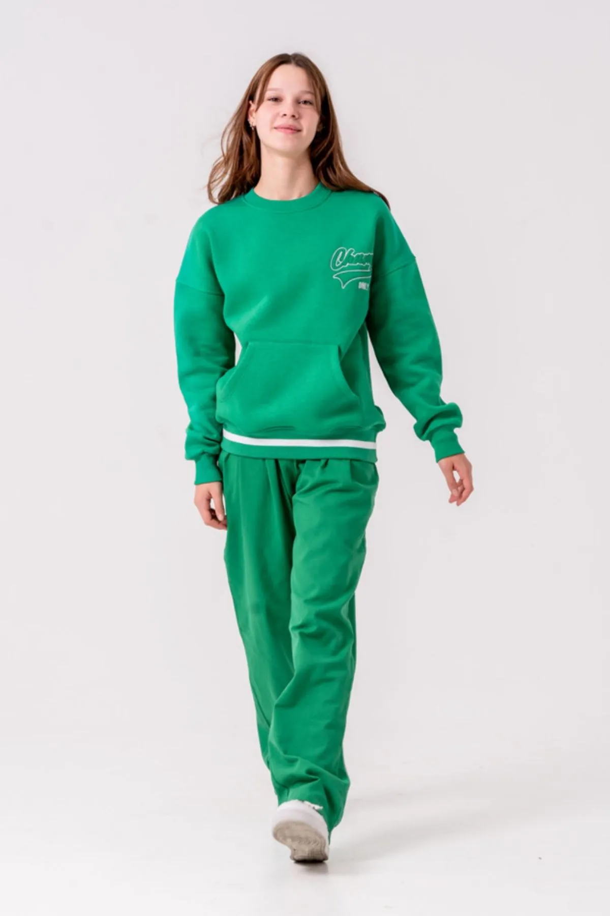 9-15 Yaş Green Unıque  Kız Çocuk Takım -Benetton Yeşil-