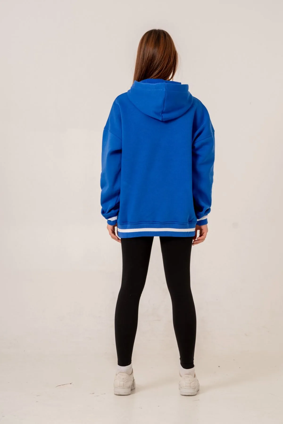 9-15 Yaş Unıque Strong Kız Çocuk -Sweatshırt -Saks Mavisi-