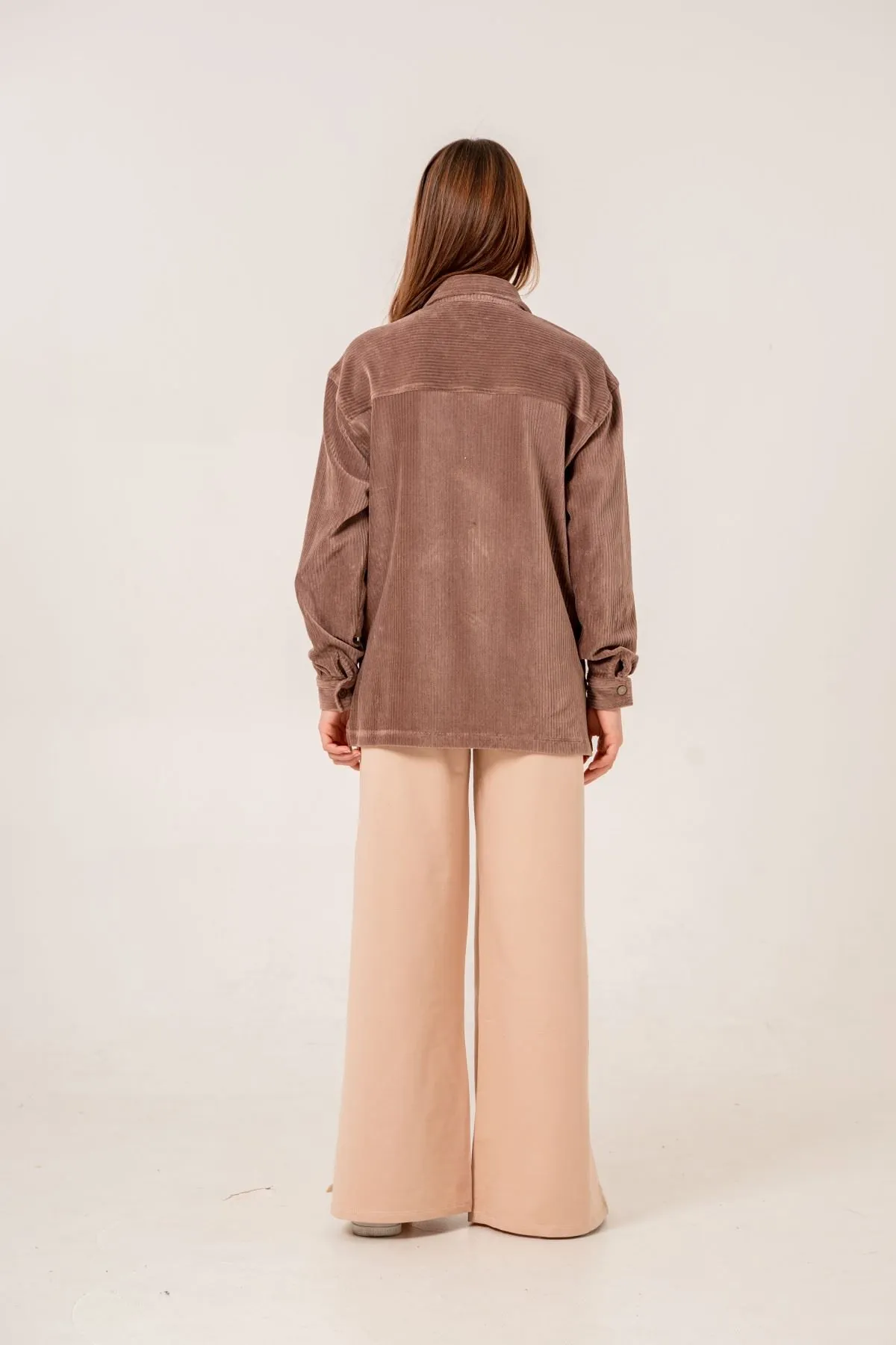 8-15 Yaş Premium Velvet Cotto Kız Çocuk Takım -Mocha-