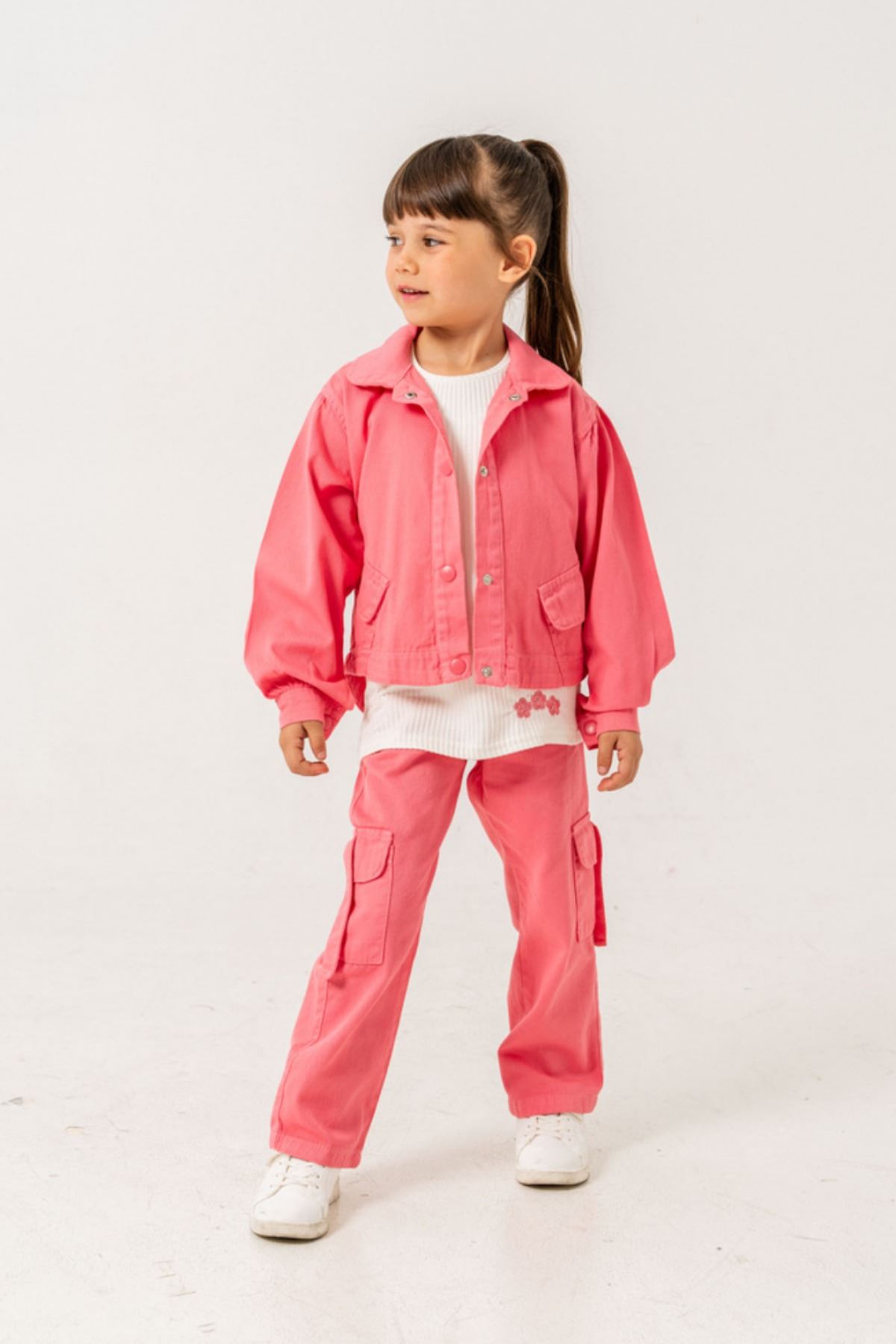 6-9 Yaş Sa Calobra Kız Çocuk 3'Lü Takım -Fuşya-