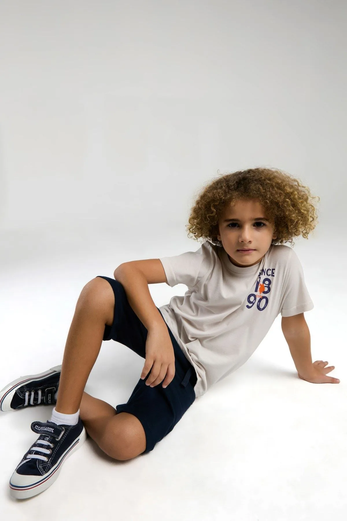 4-15 Yaş Lisanslı Us Polo ASSN Erkek Çocuk Takım-Taş