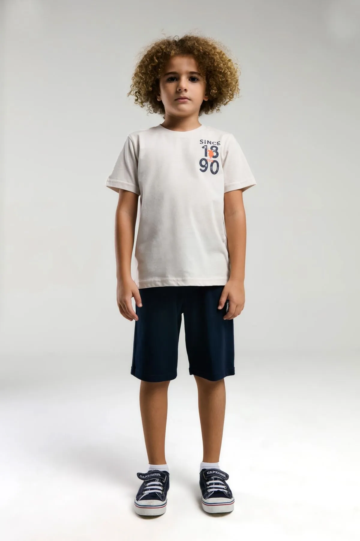 4-15 Yaş Lisanslı Us Polo ASSN Erkek Çocuk Takım-Taş
