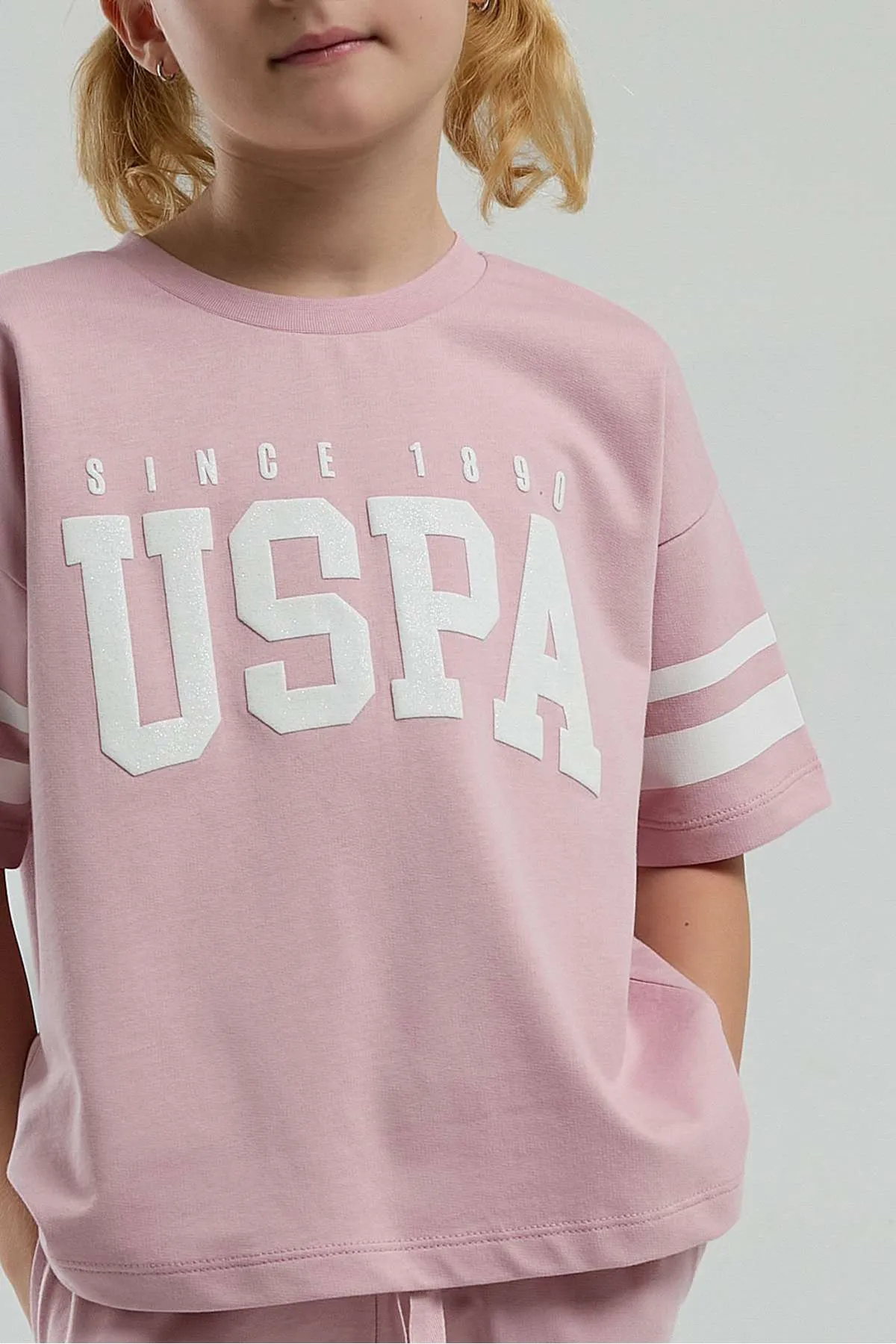 4-15 Yaş Lisanslı Us Polo ASSN Kız Çocuk Takım-Leylak