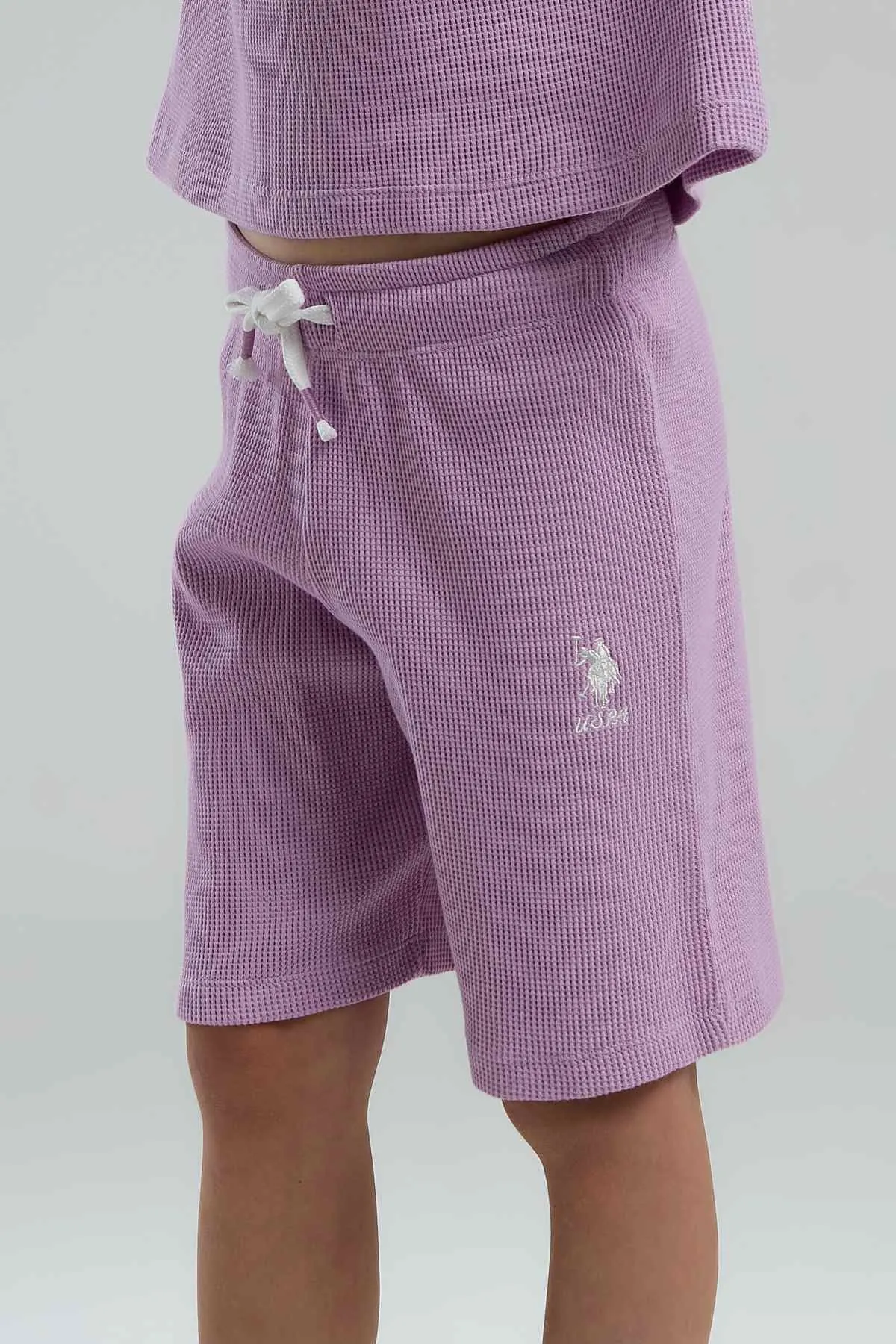 4-15 Yaş Lisanslı Us Polo ASSN Kız Çocuk Takım-Leylak