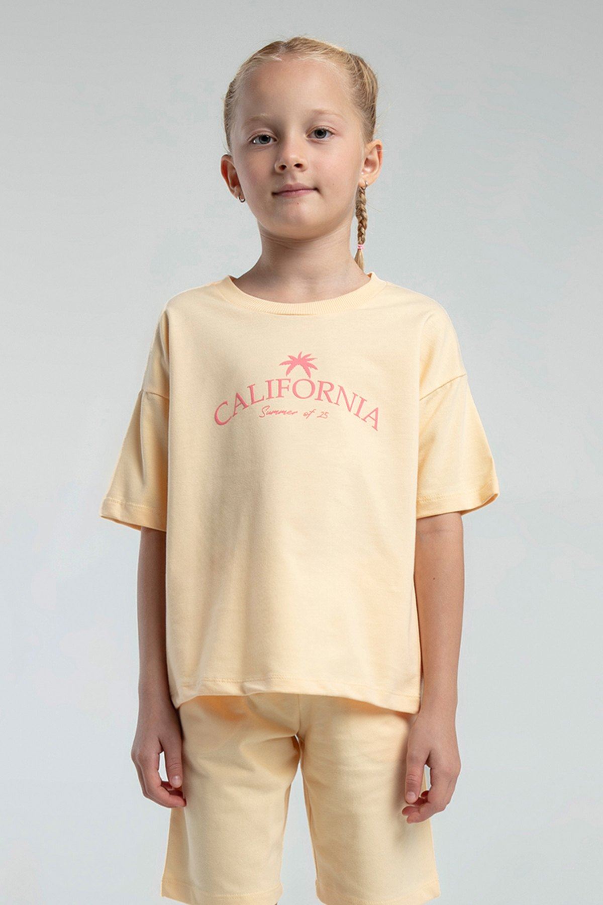 2-15 Yaş Calıfornıa Kız Çocuk Takım-Bej
