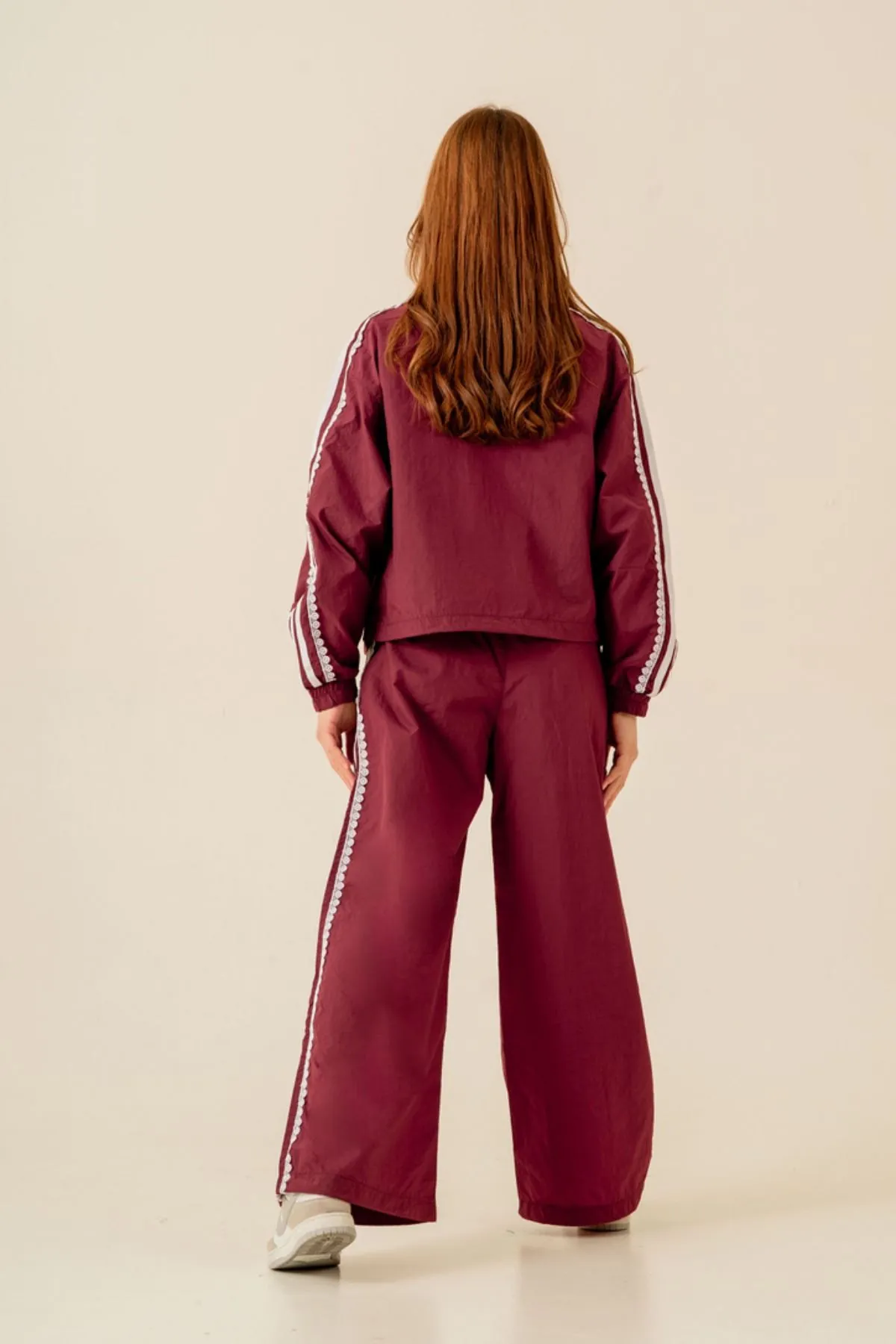 9-15 Yaş Design Berceste Sport Kız Çocuk Takım-Bordo