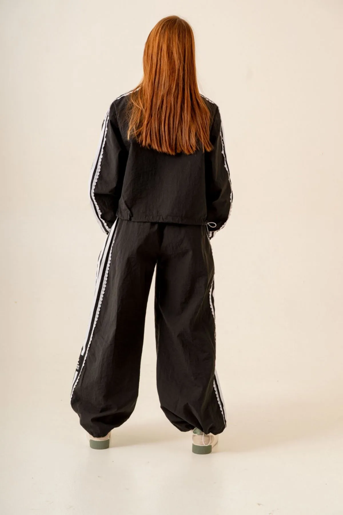 9-15 Yaş Design Berceste Sport Kız Çocuk Takım-Siyah