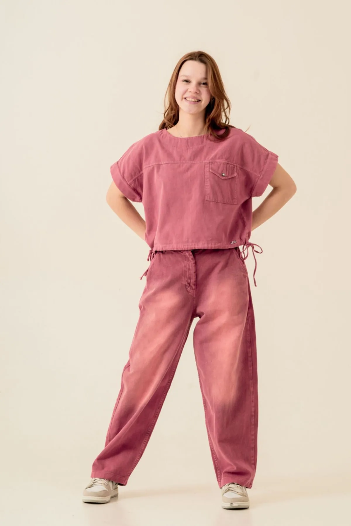 9-15 Yaş Colors Bordeux  Paris  Kız Çocuk Takım-Bordo