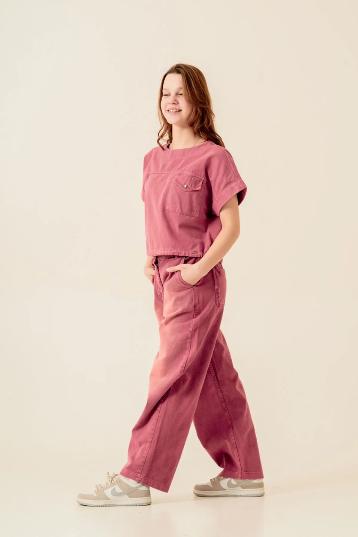 9-15 Yaş Colors Bordeux  Paris  Kız Çocuk Takım-Bordo