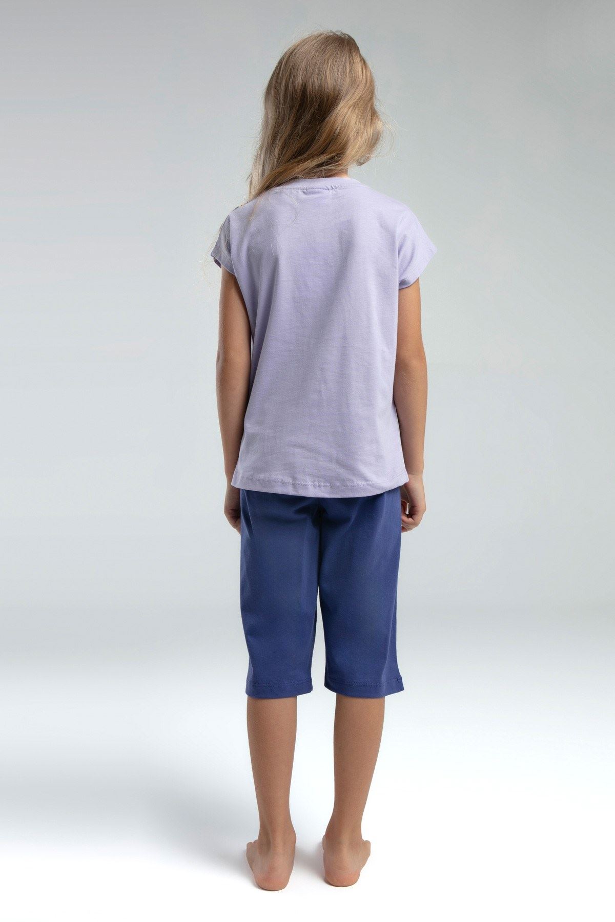 4-15 Yaş Lisanslı Us Polo Assn Kız Çocuk Takım-Lila