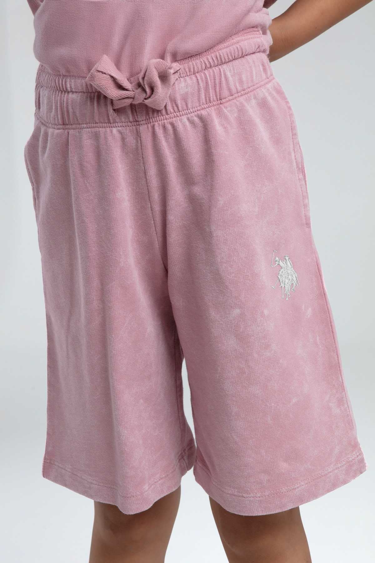 4-15 Yaş Lisanslı Us Polo Assn Kız Çocuk Takım-Gül Kurusu