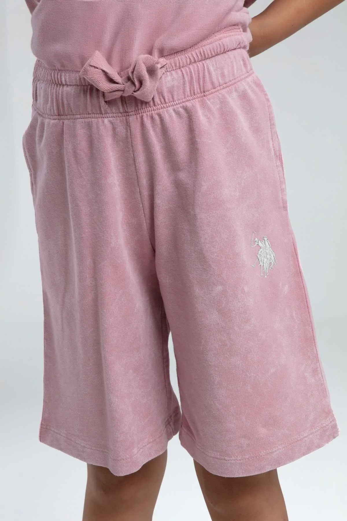 4-15 Yaş Lisanslı Us Polo Assn Kız Çocuk Takım-Gül Kurusu