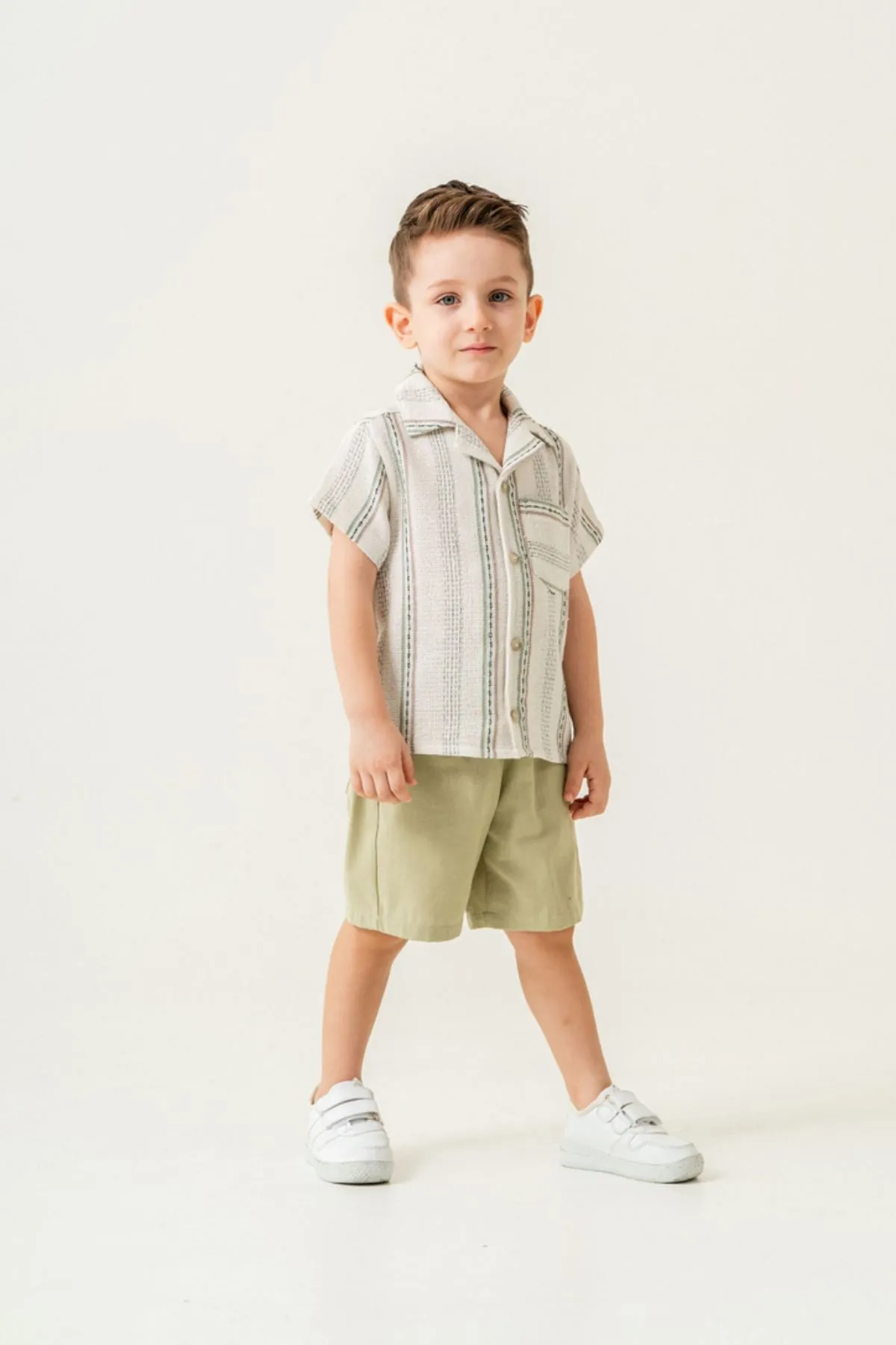 2-5 Yaş Cool Block Erkek Çocuk Takım-Haki