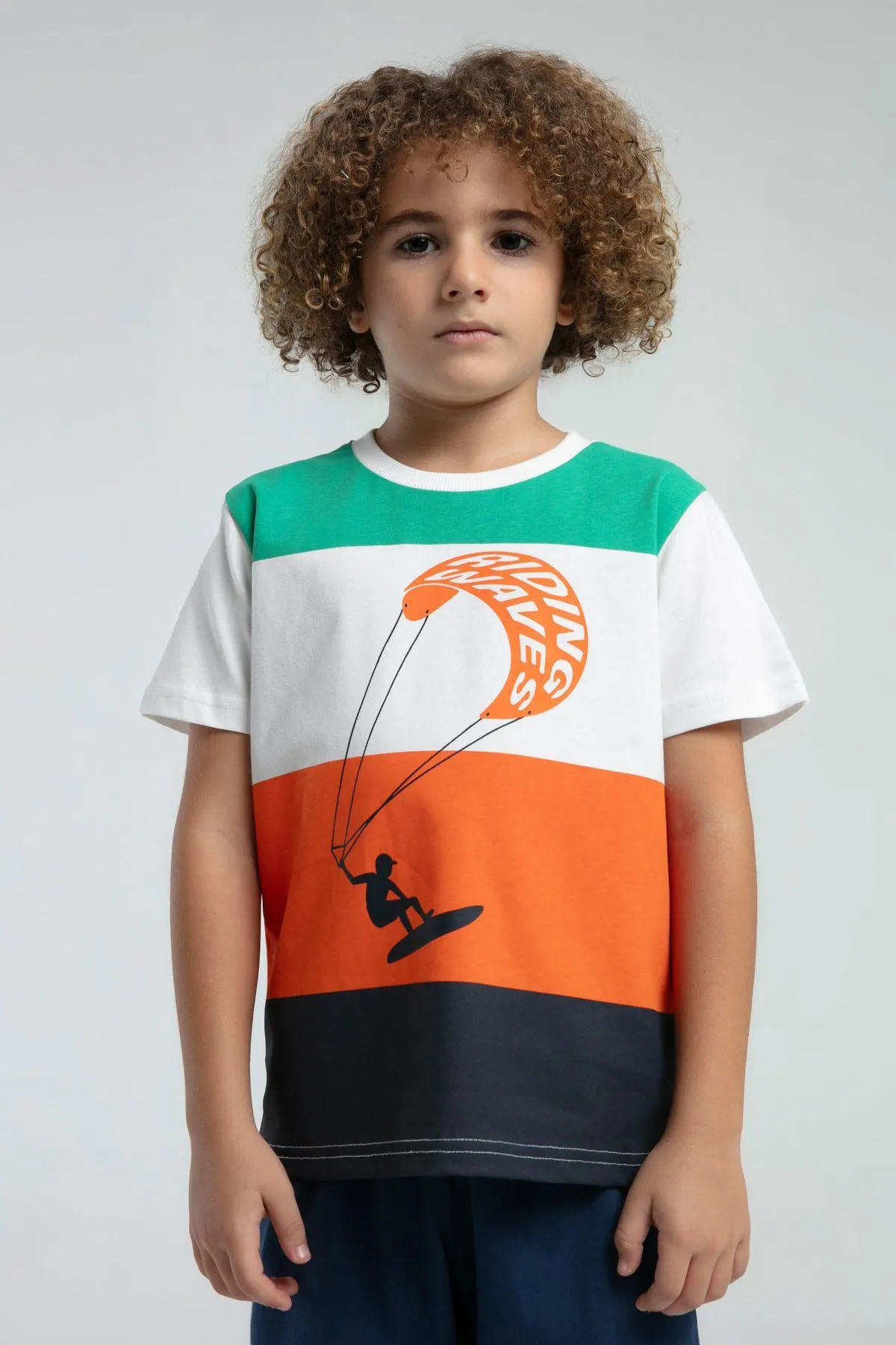 2-15 Yaş Summer Surfing Erkek Çocuk Takım-Oranj